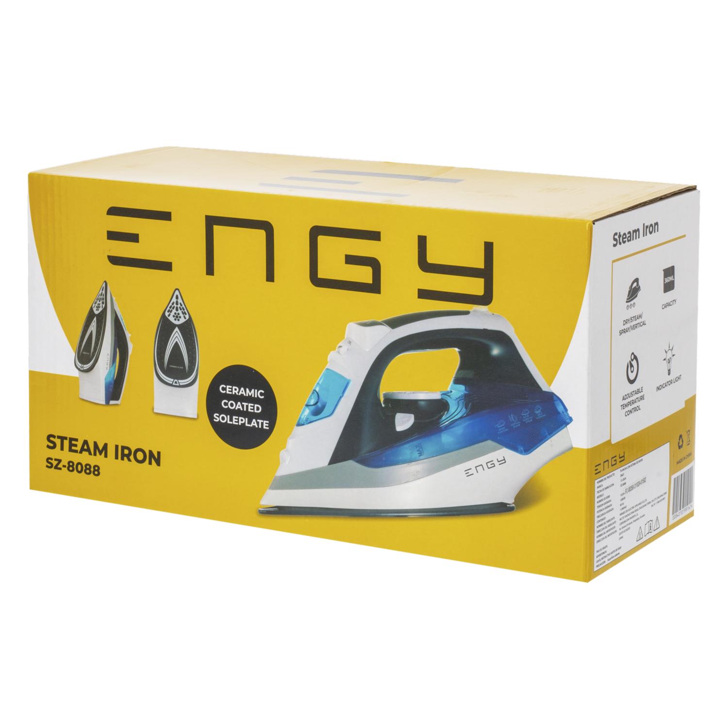 Plancha A Vapor ENGY SZ-8088