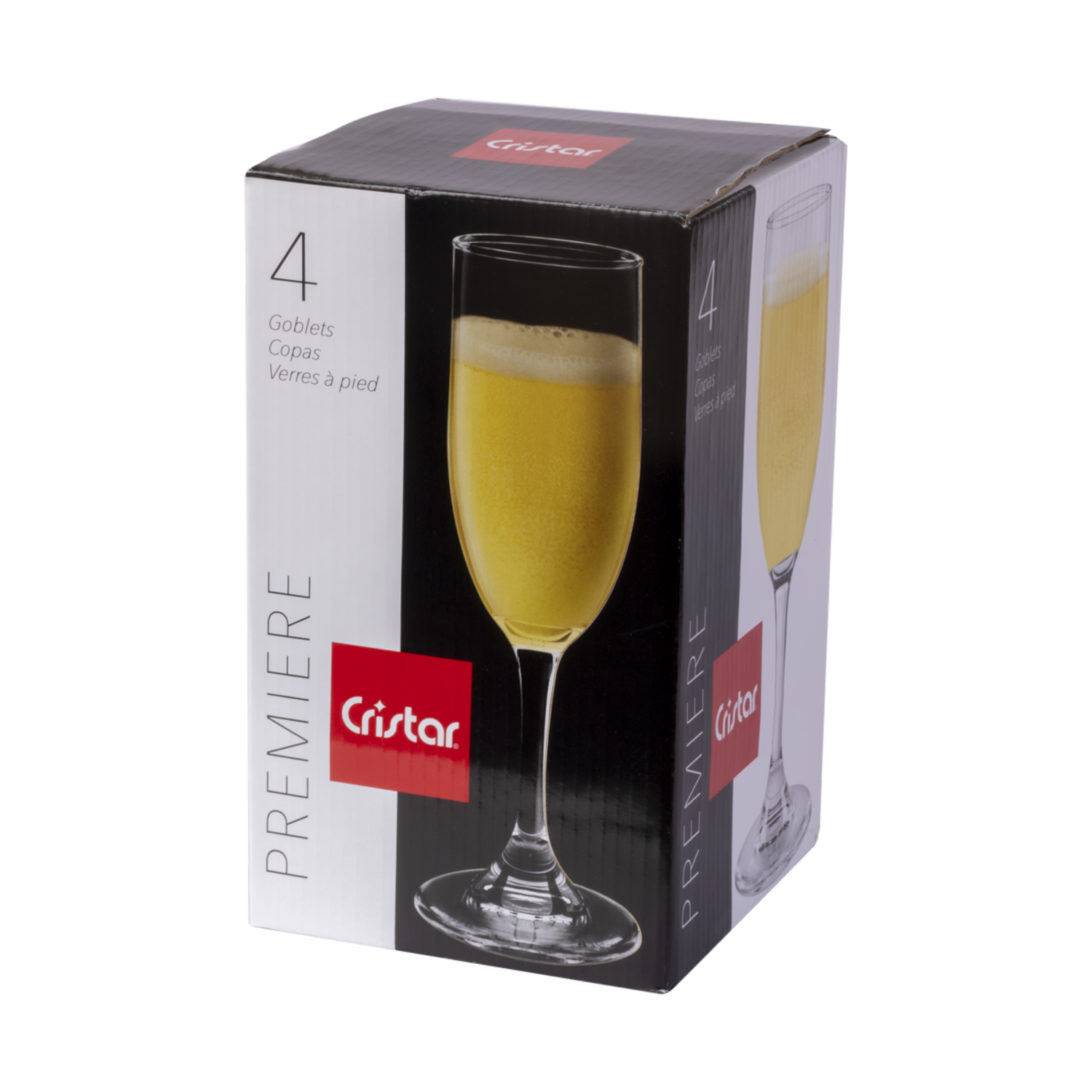 Set De Copas Premiere Champaña 4640el4he CRISTAR 4 Piezas