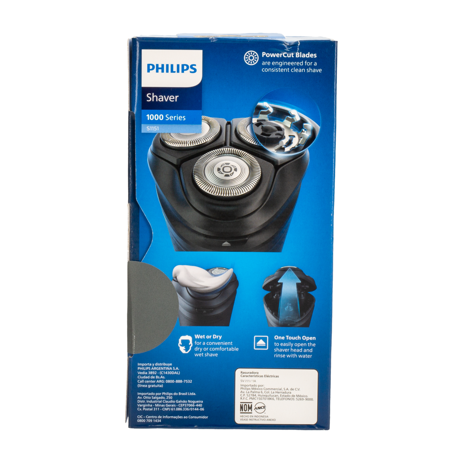 Afeitadora Inalámbrica Seco Y Húmedo PHILIPS Unidad