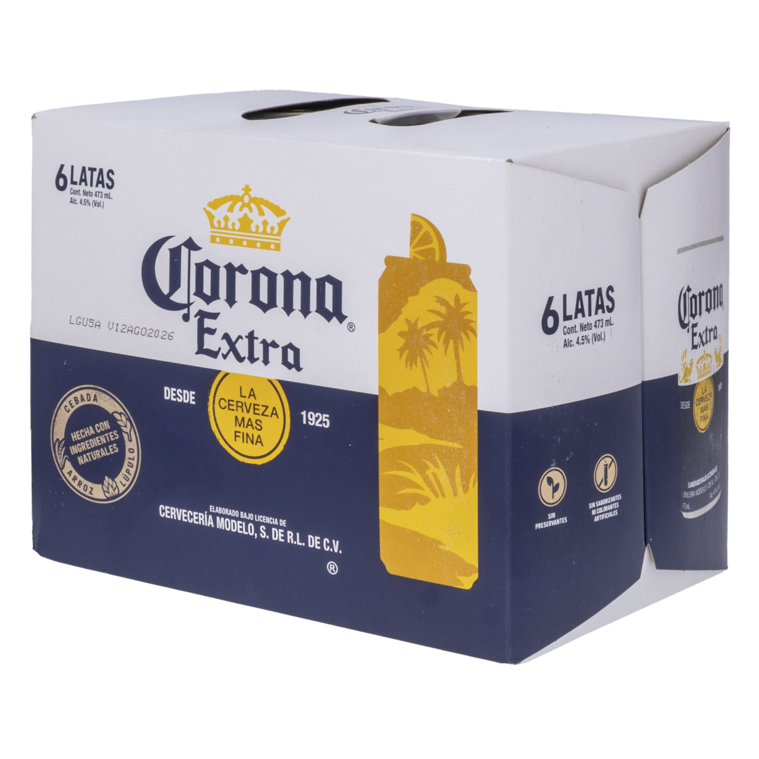 Cerveza Importada CORONA 6 X 473 Ml