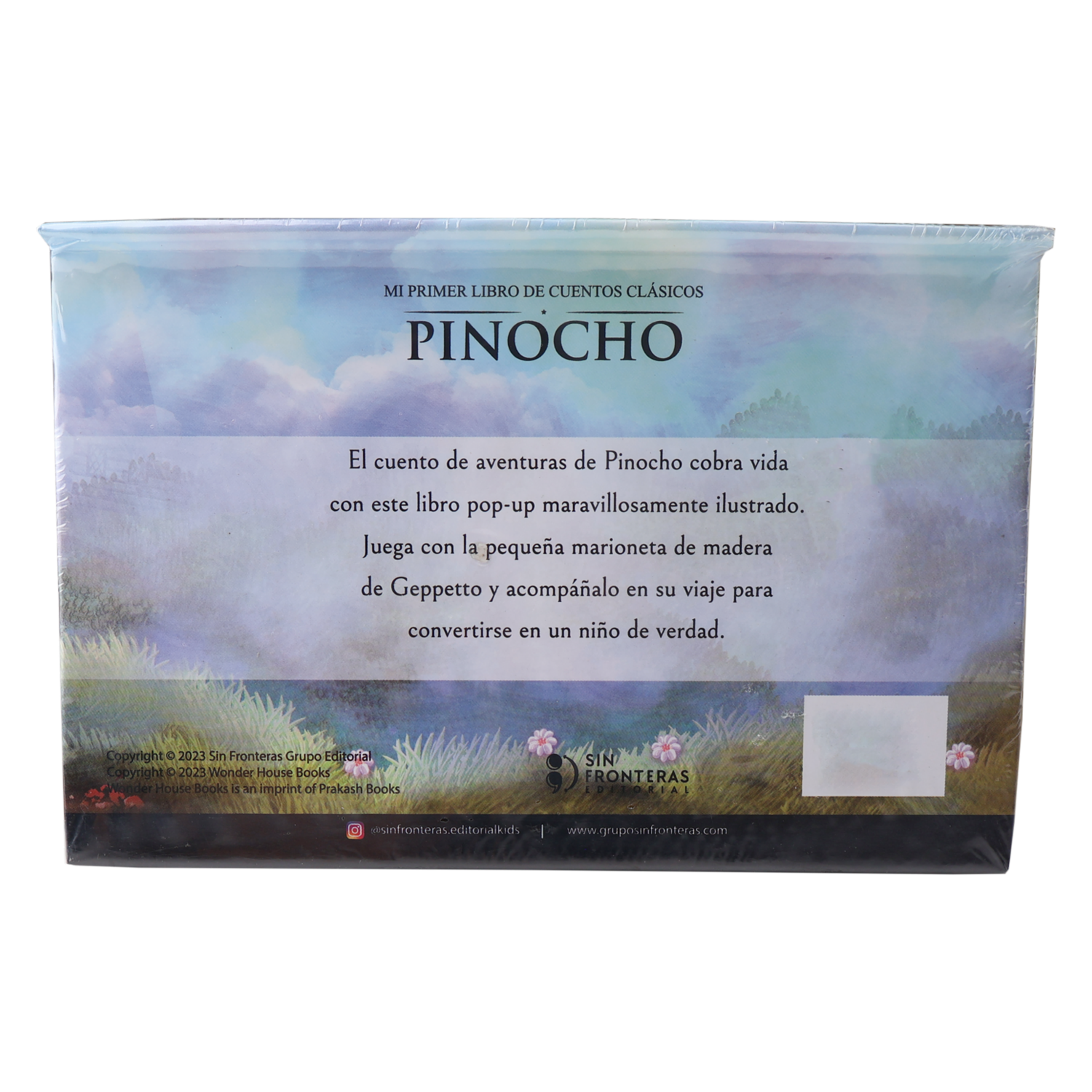 Libro Pop Up Clasico Pinocho SIN FRONTERAS 15 Páginas