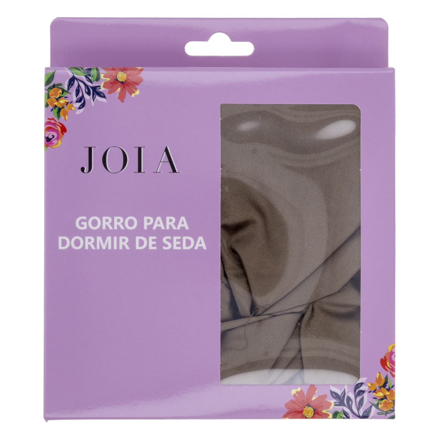 Gorro Para Dormir De Seda Café JOIA