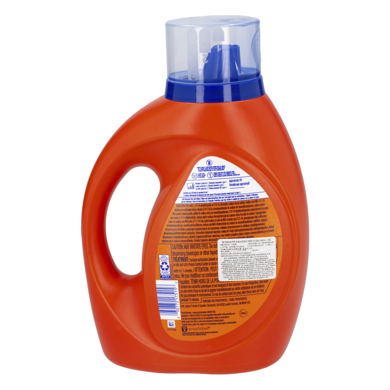 Detergente Líquido Ultra Odor + Oxi TIDE 1,62 L