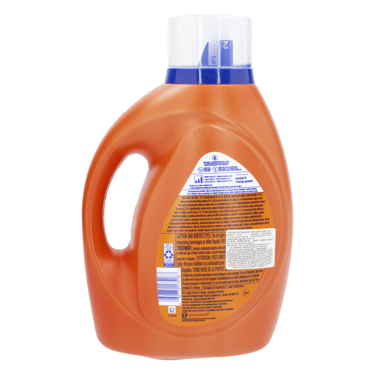 Detergente Líquido Ultra Odor+Oxi Defense TIDE 2.15 L