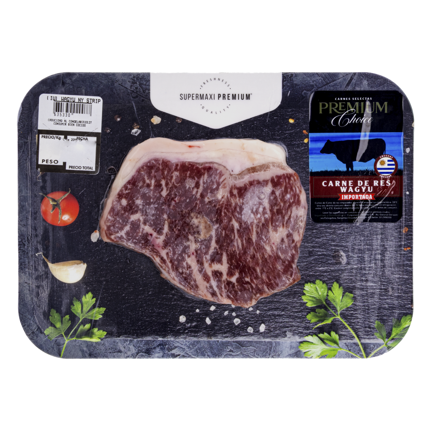 New York Strip Steak Wagyu Beef PREMIUM CHOICE Al Peso