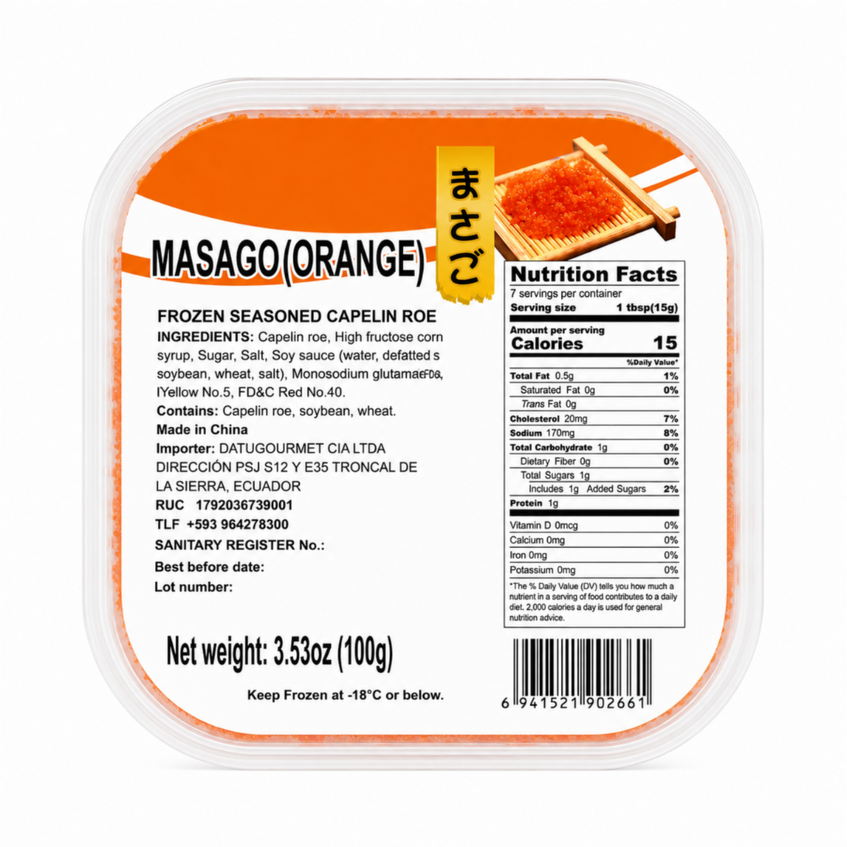 Caviar Masago Orange GAISHI 100 G