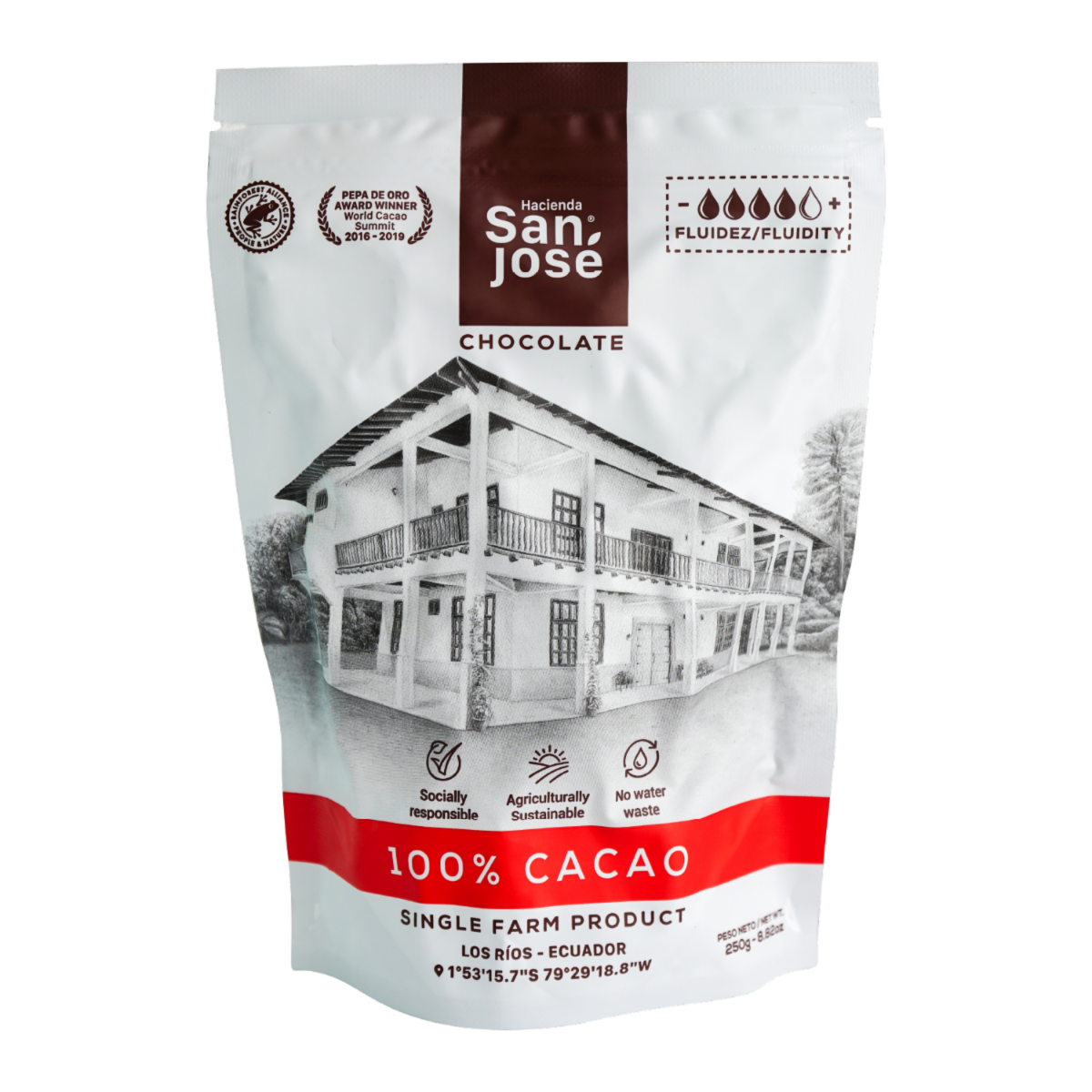 Chocolate 100% Bites HACIENDA SAN JOSÉ 250 G