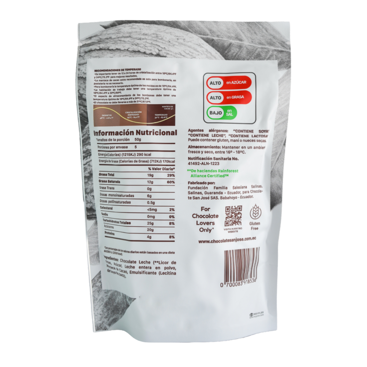 Chocolate Dark Milk Bites HACIENDA SAN JOSÉ 250 G