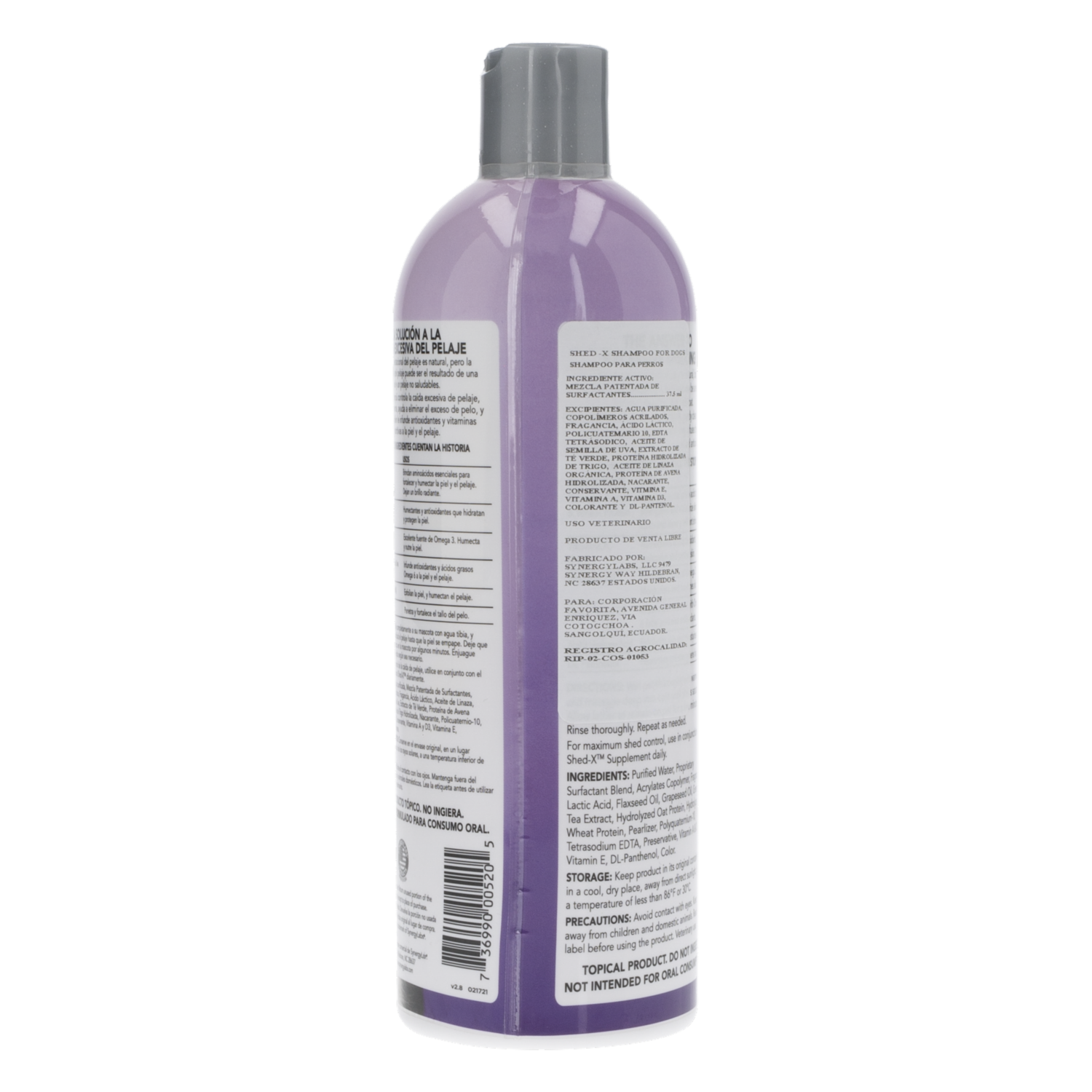 Shampoo Para Perro Para Caída Excesiva De Pelo SHED-X 473 Ml