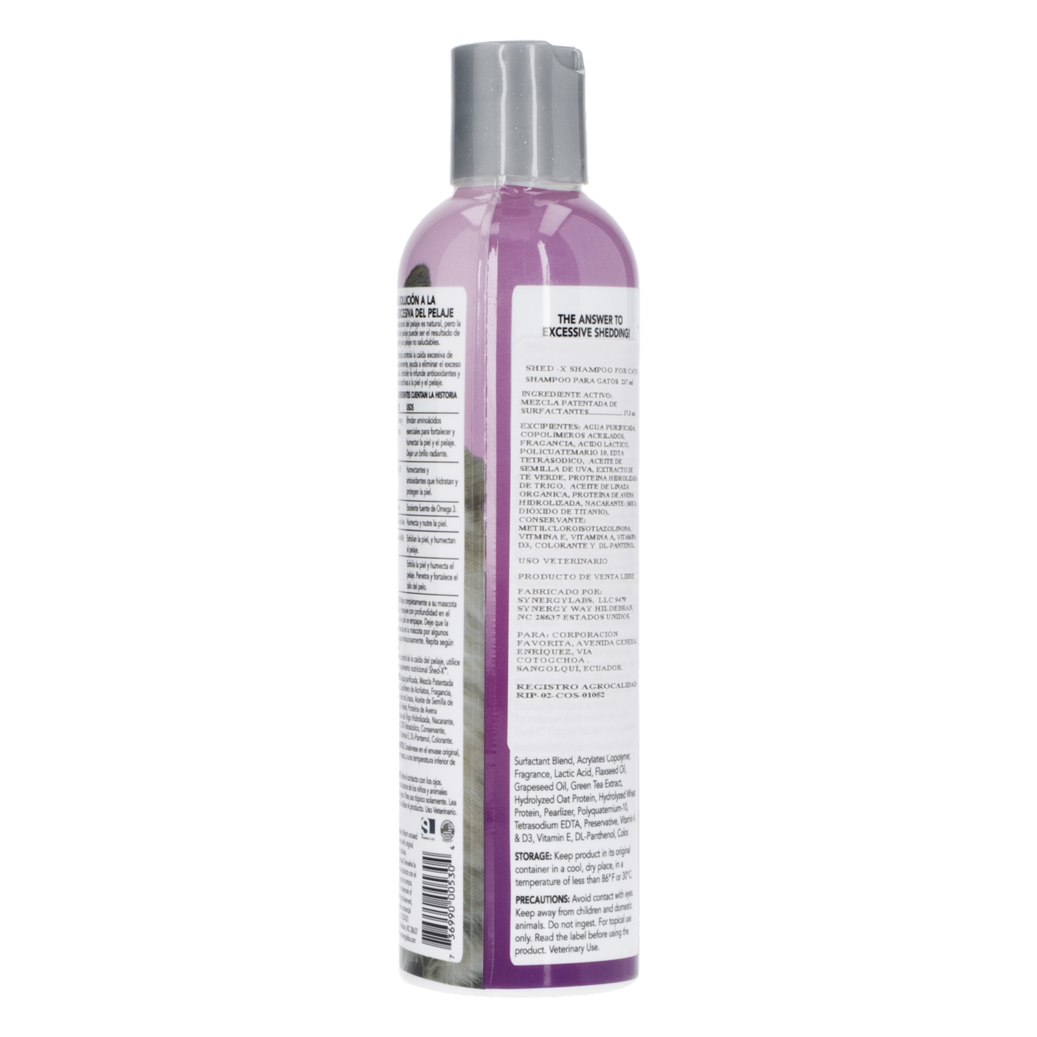 Shampoo Para Gato Para Caída Excesiva De Pelo SHED-X