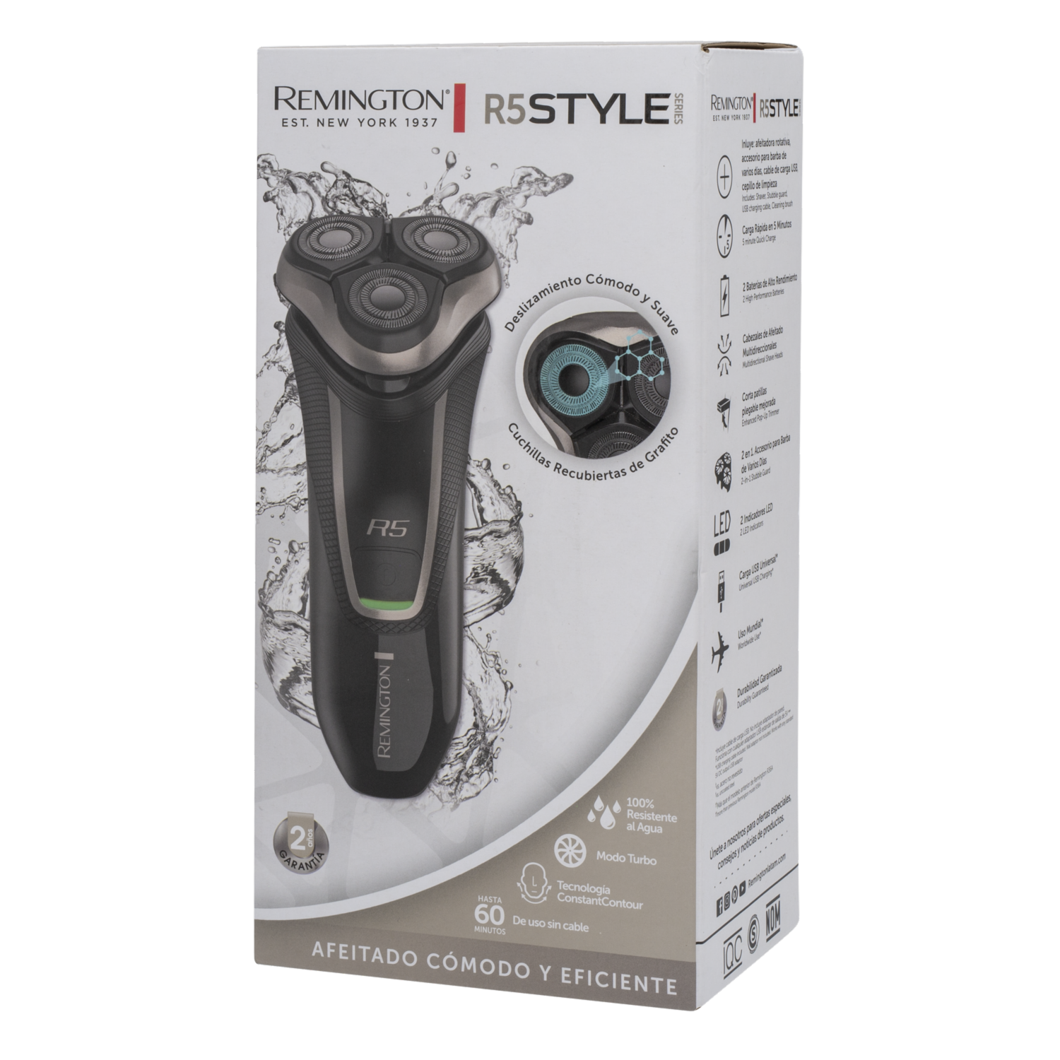 Afeitadora Rotativa Style Series R5  Modleo R10B REMINGTON Unidad