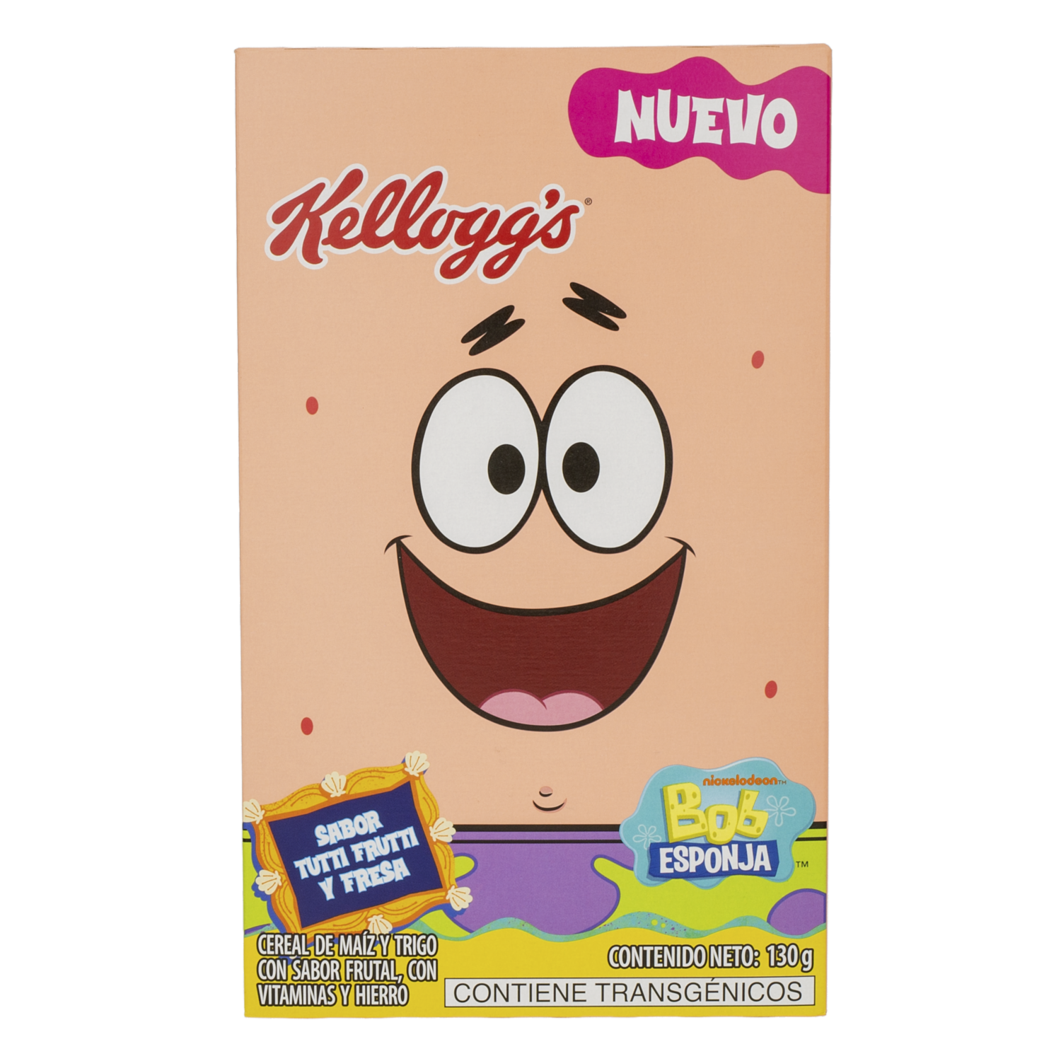 Cereal Sabor Tutti Fruti Y Fresa Patricio. KELLOGG’S 130 G