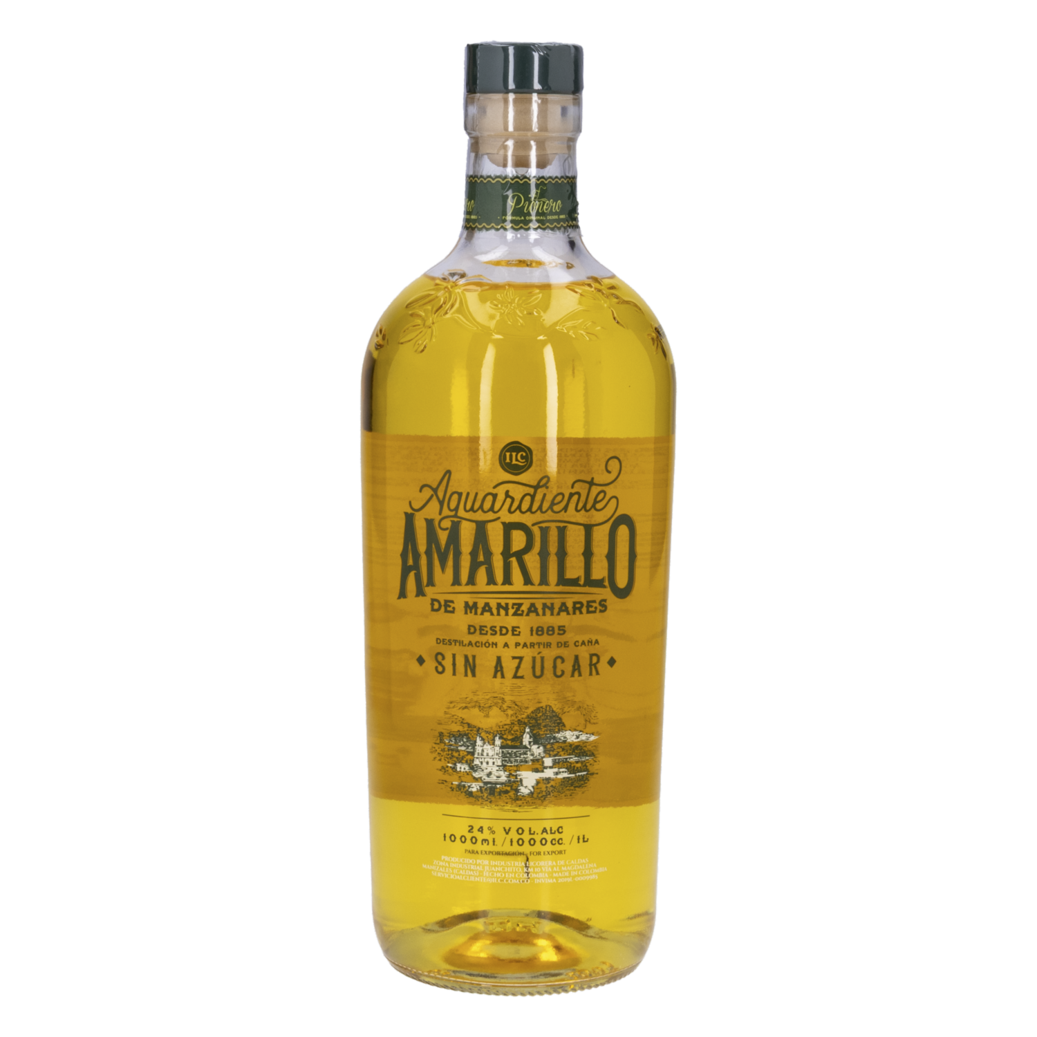 Aguardiente De Manzanares Sin Azúcar AMARILLO 1 000 Ml