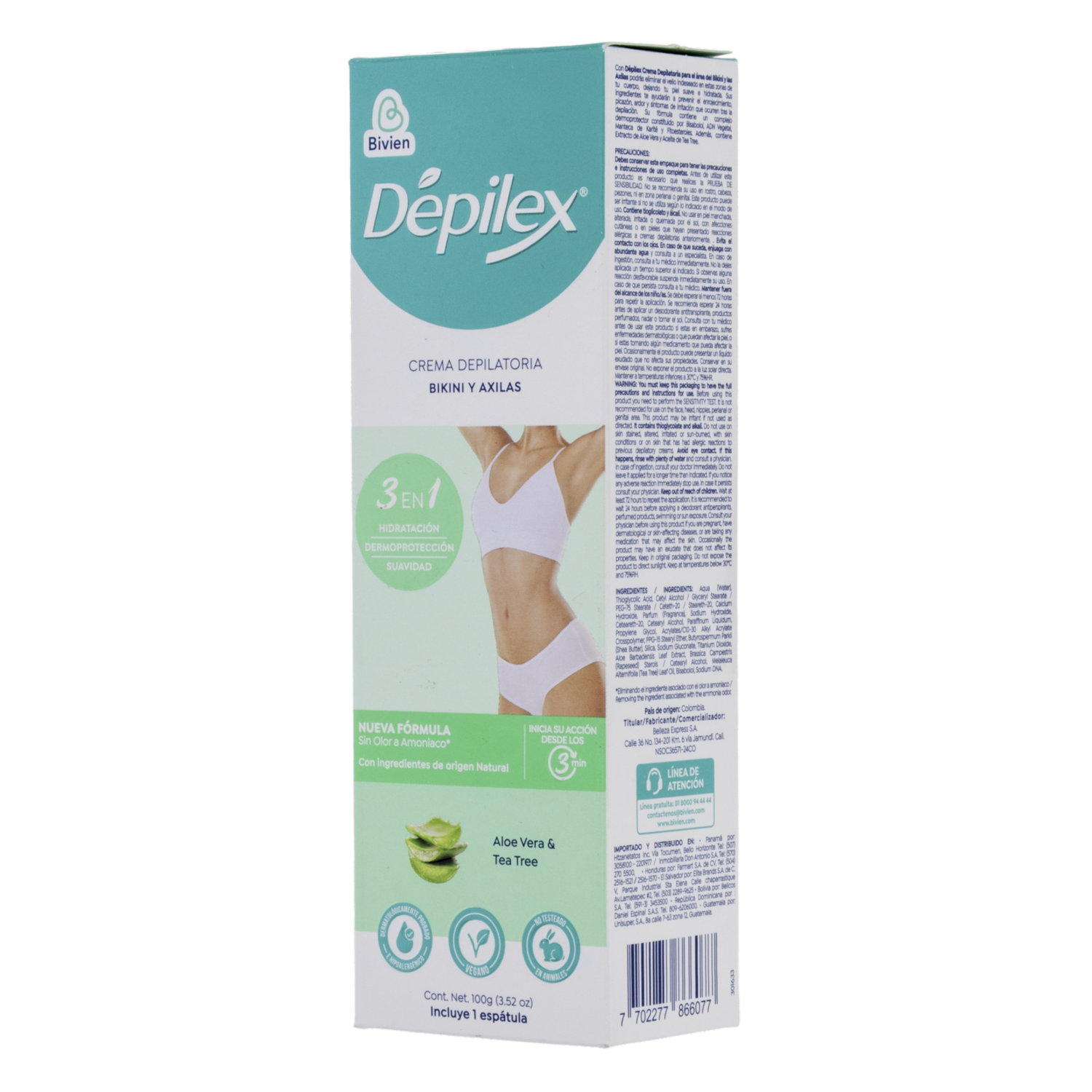 Crema Depilatoria Para Bikini DEPILEX 100 G