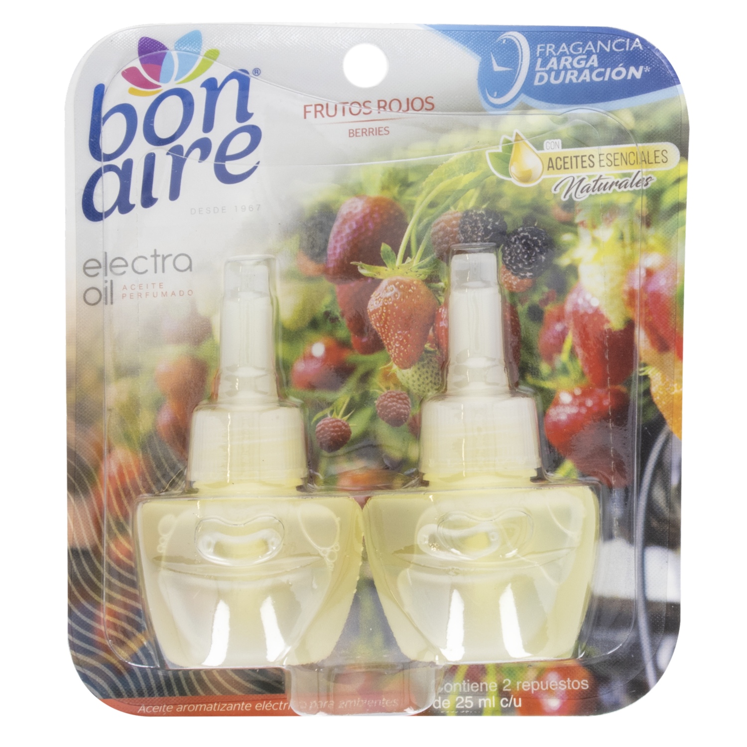 Repuesto De Ambientador Eléctrico Frutos Rojos BONAIRE X 2 Uds