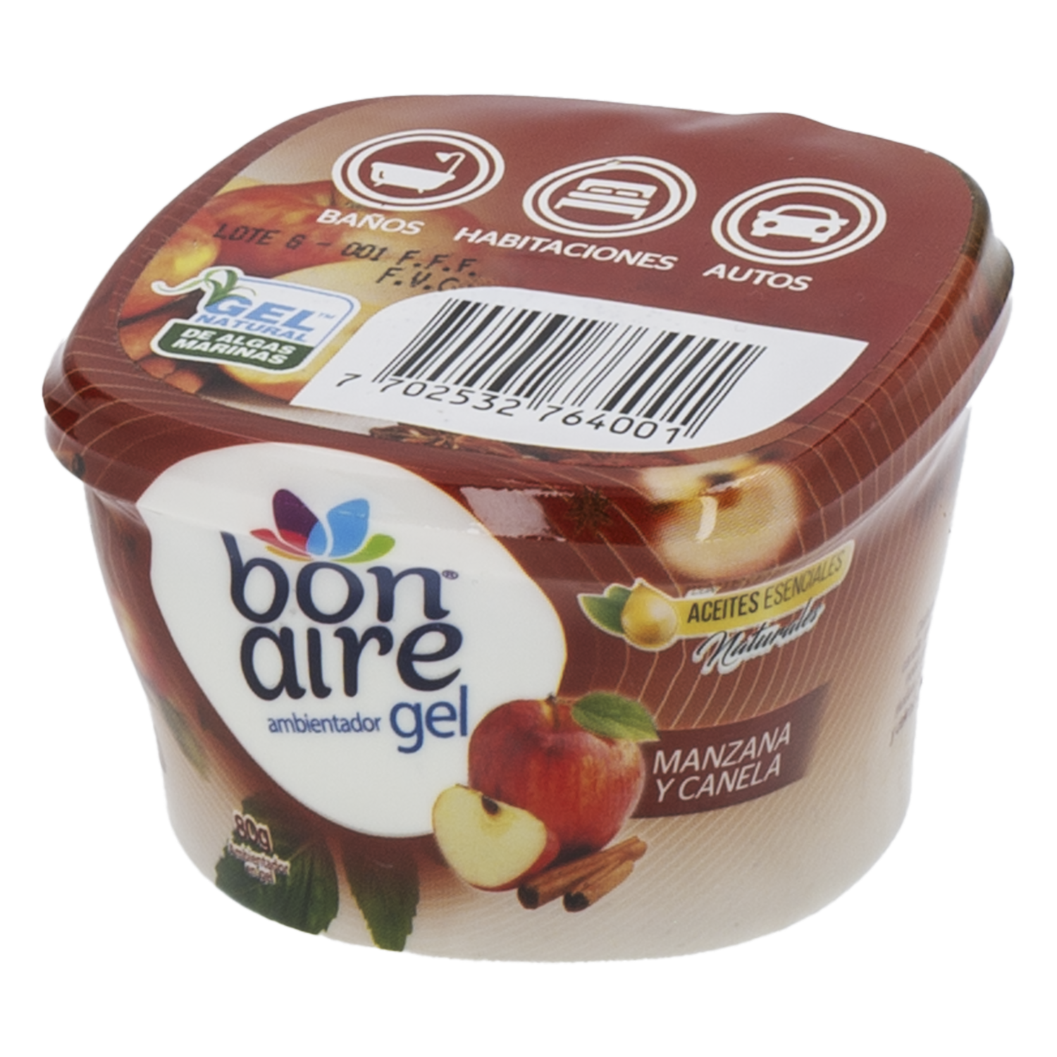 Ambientador En Gel Manzana Y Canela BONAIRE 80 G