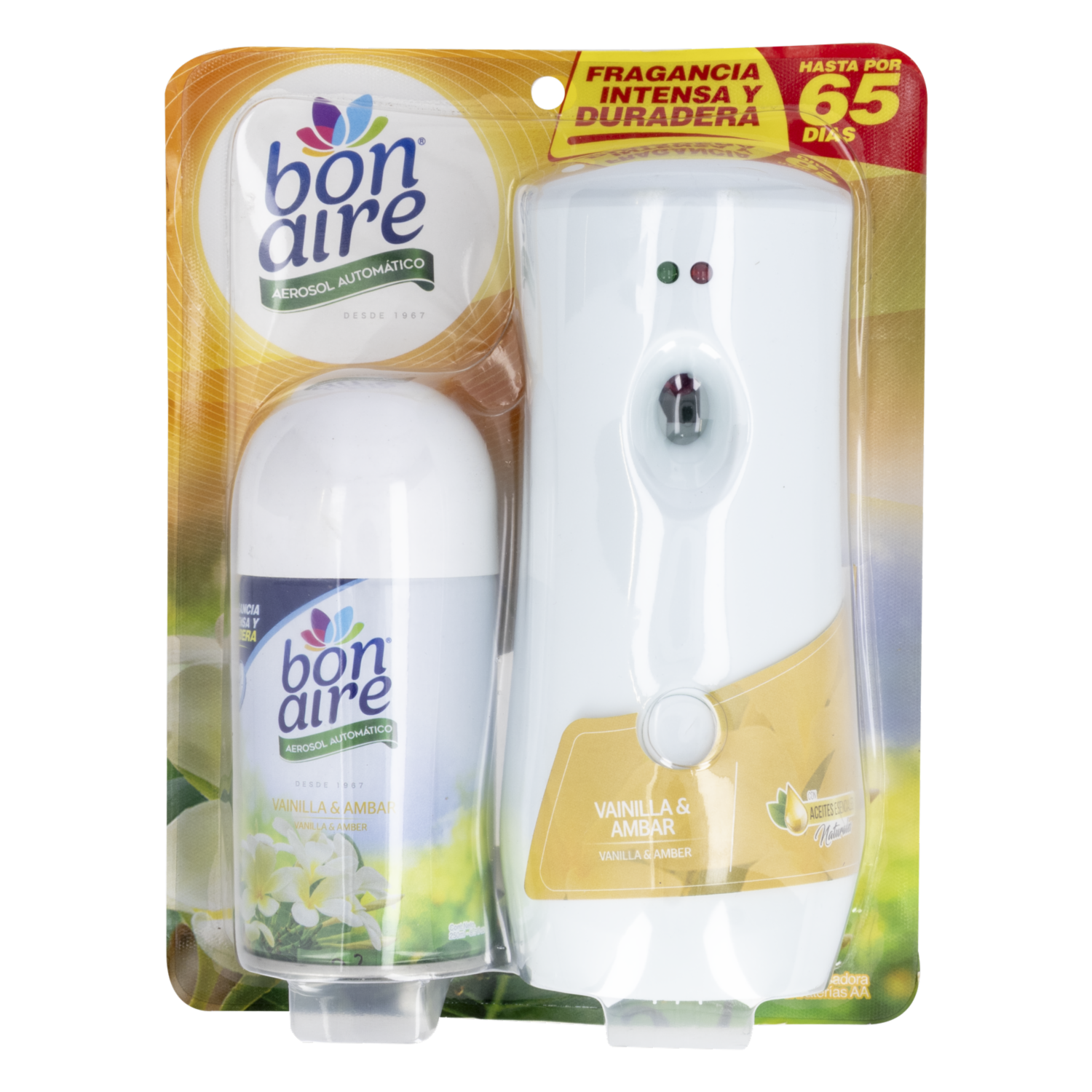 Ambientador Automático + Repuesto Vainilla Y Ámbar BONAIRE 250 Ml
