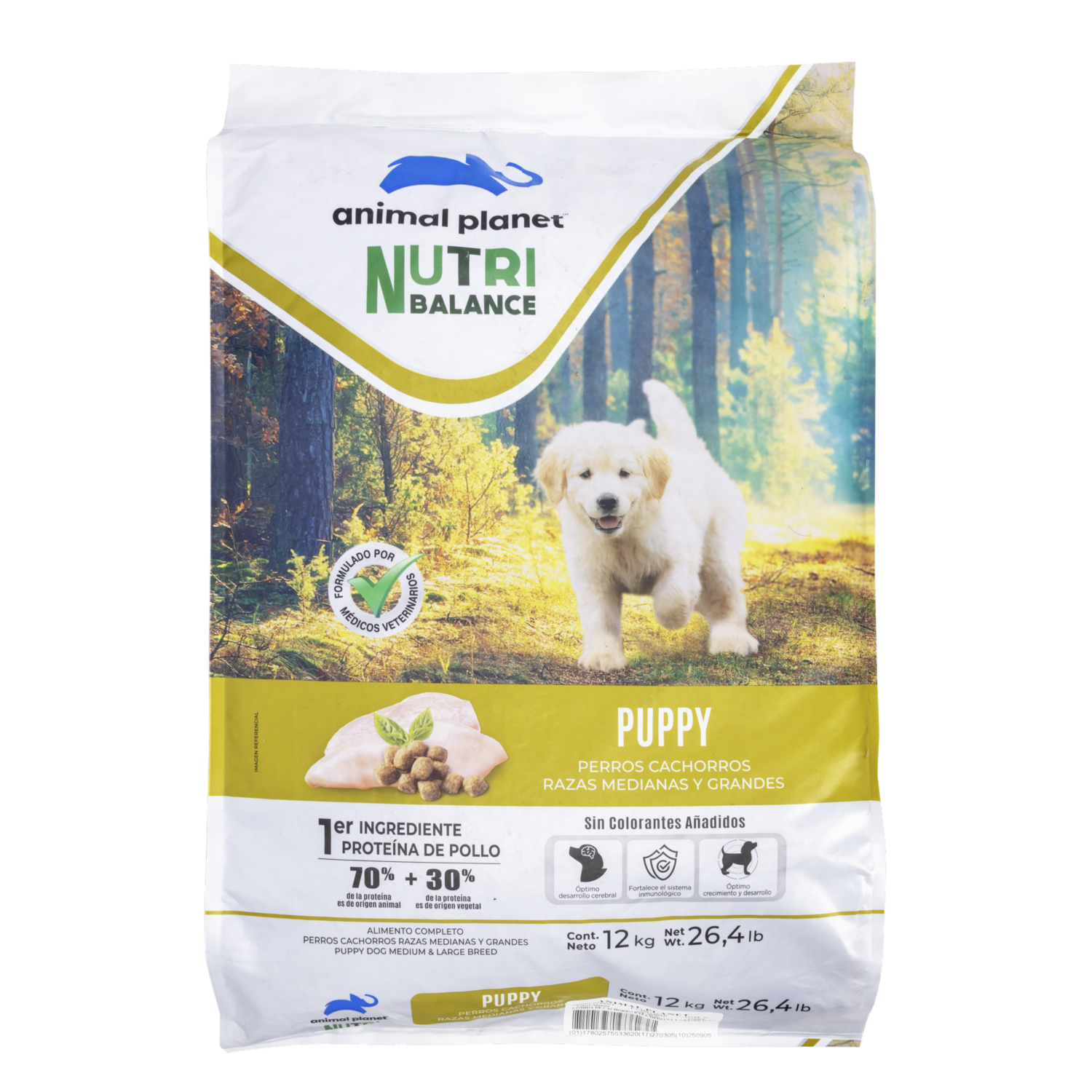 Alimento Para Perros Cachorros Razas Medianas Y Grandes Nutri Balance ANIMAL PLANET 12000 G