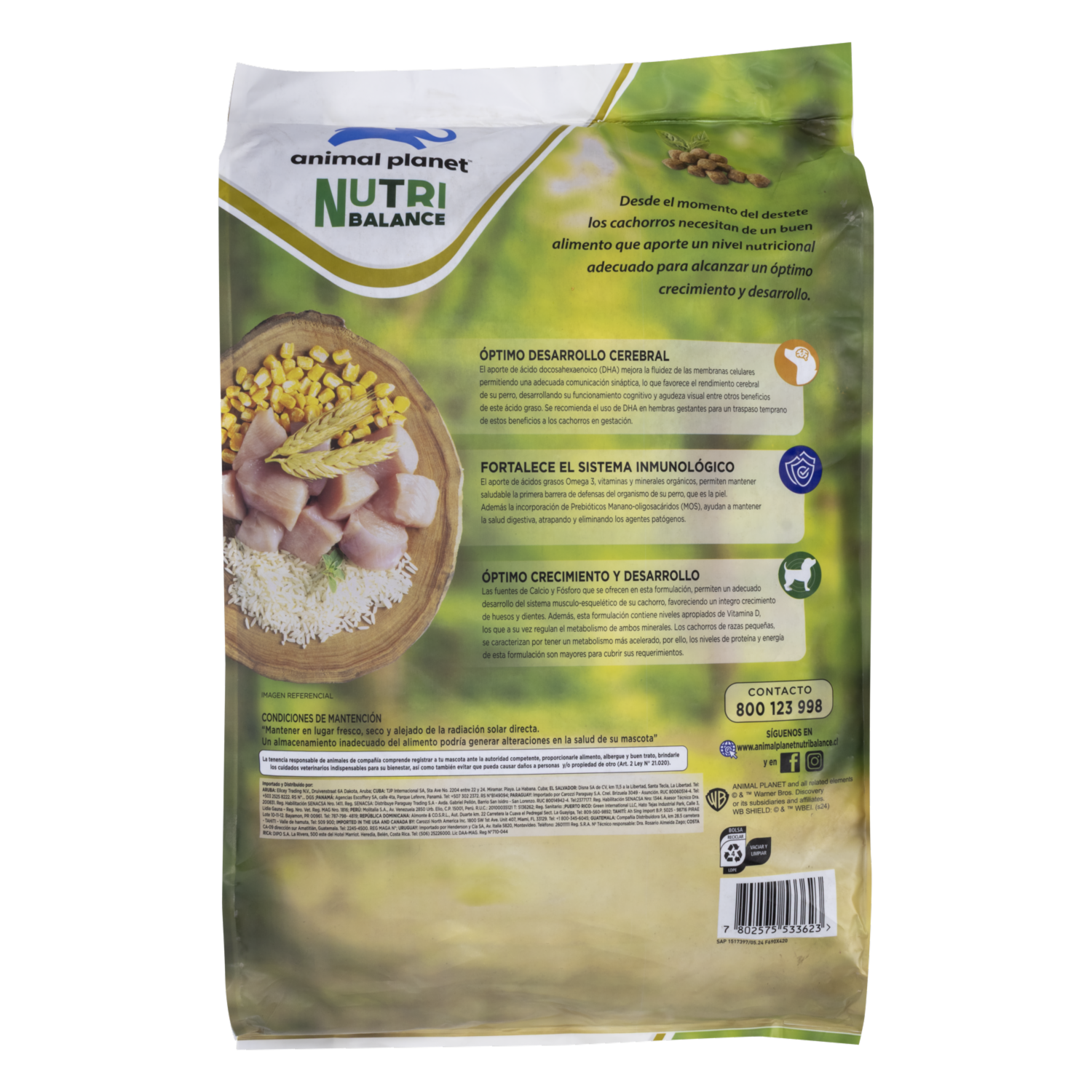 Alimento Para Perros Cachorros Razas Medianas Y Grandes Nutri Balance ANIMAL PLANET 12000 G
