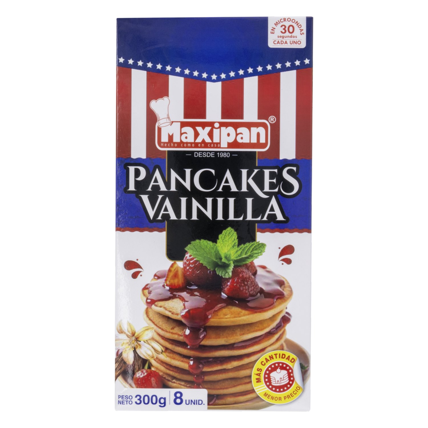 Pancakes Listos Sabor A Vainilla MAXIPAN 300 G