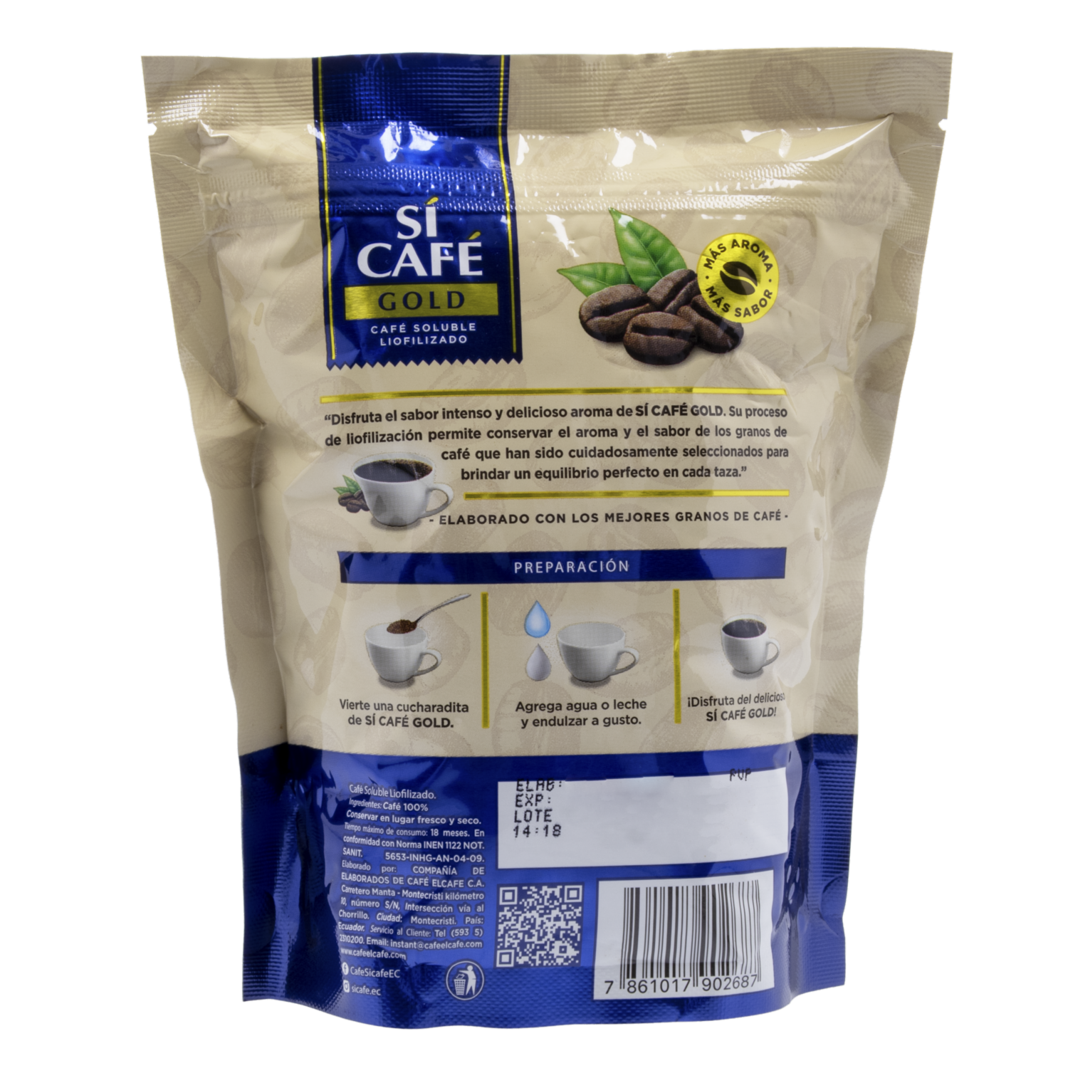 Café Instantáneo Gold Liofilizado SÍ CAFÉ 160 G