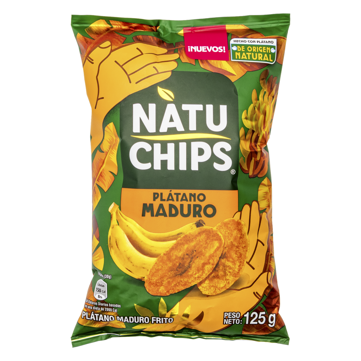 Bocaditos De Plátano Maduro NATUCHIPS 125 G