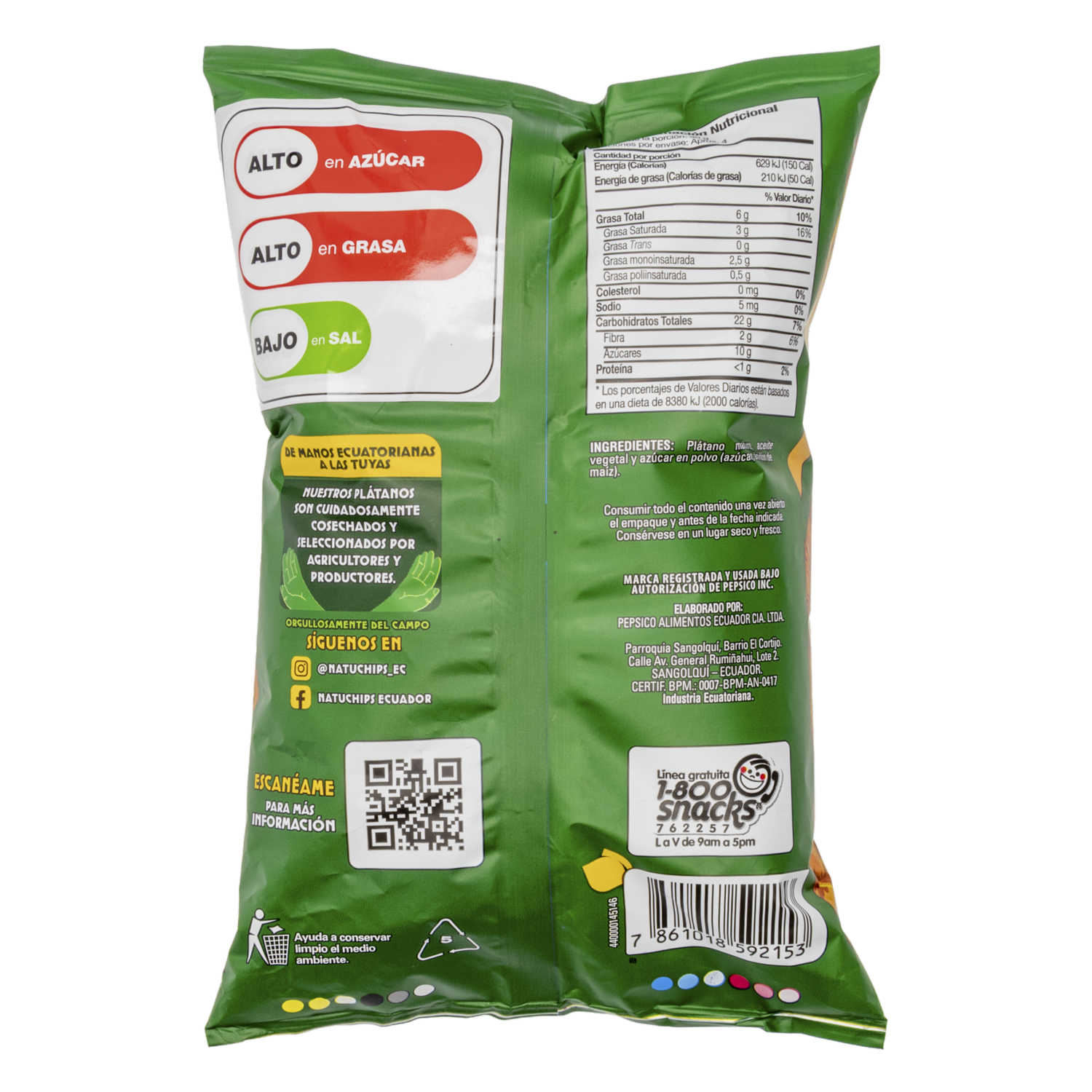 Bocaditos De Plátano Maduro NATUCHIPS 125 G