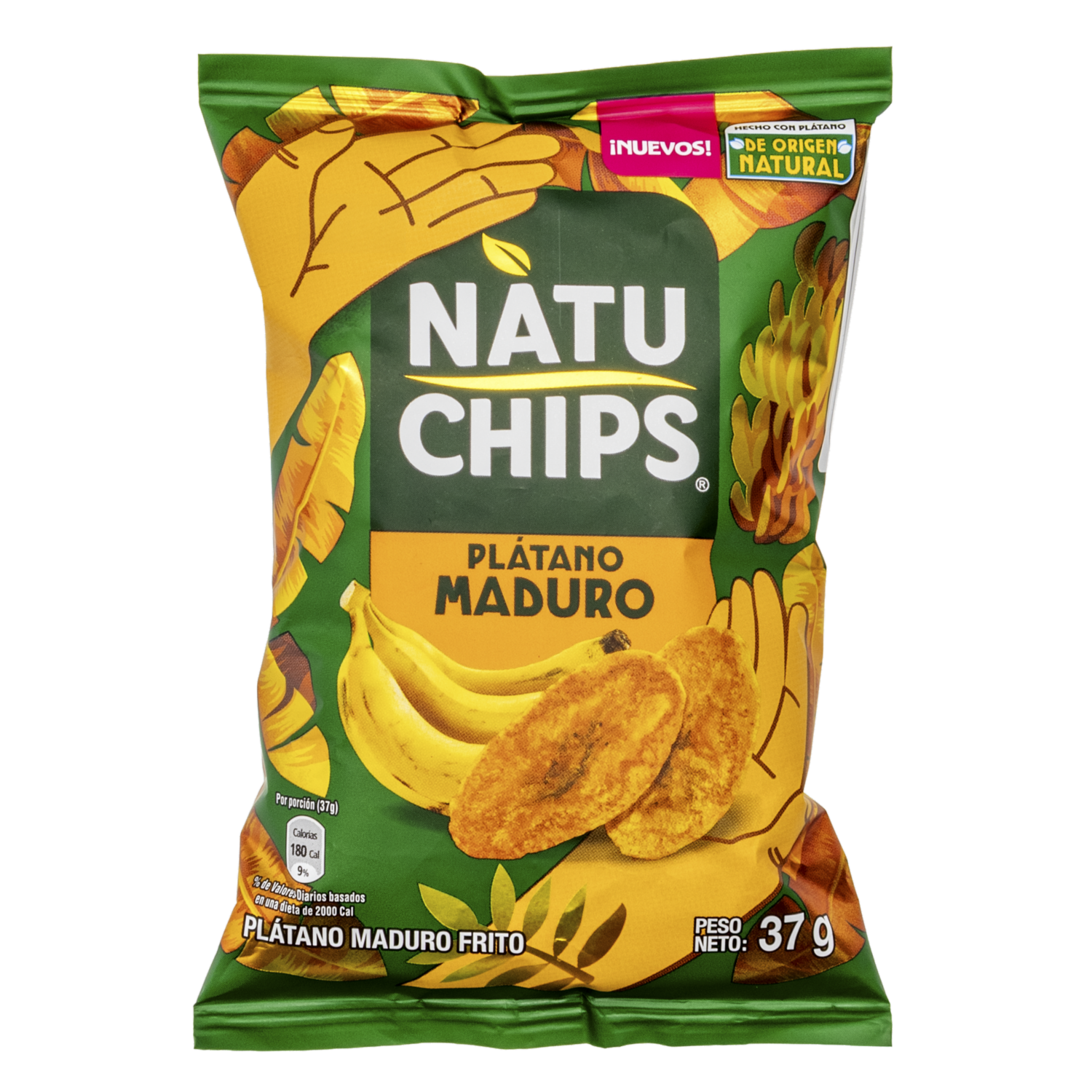 Bocaditos De Plátano Maduro NATUCHIPS 37 G