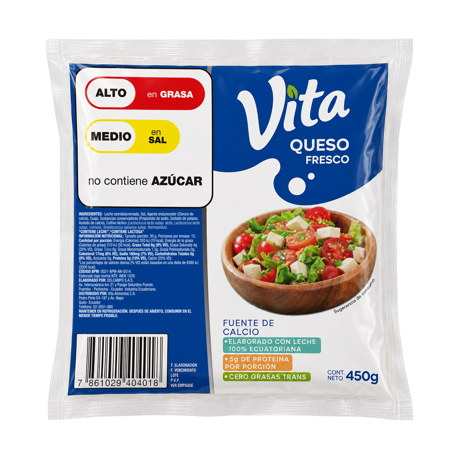 Queso Fresco VITA 450 G
