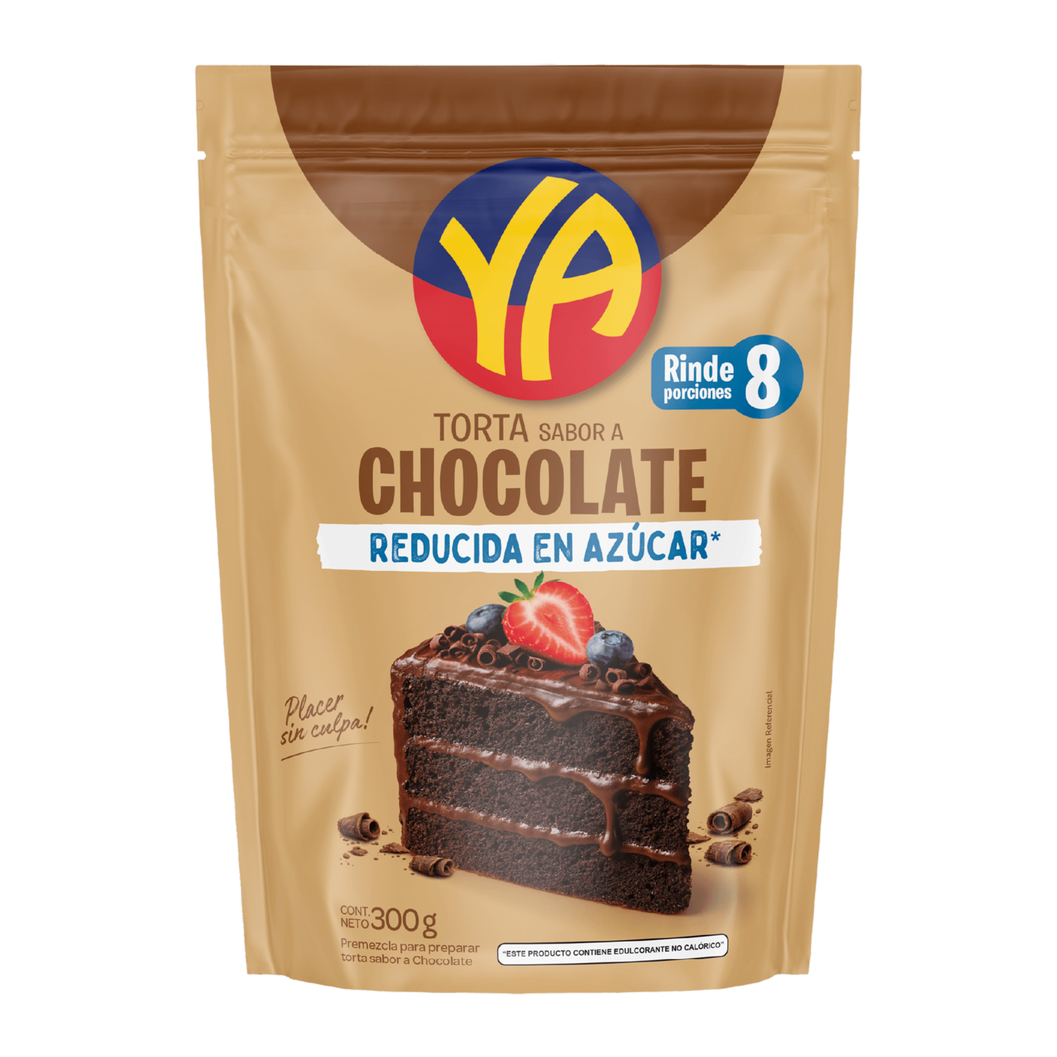 Premezcla Para Torta De Chocolate Reducida En Azúcar YA 300 G