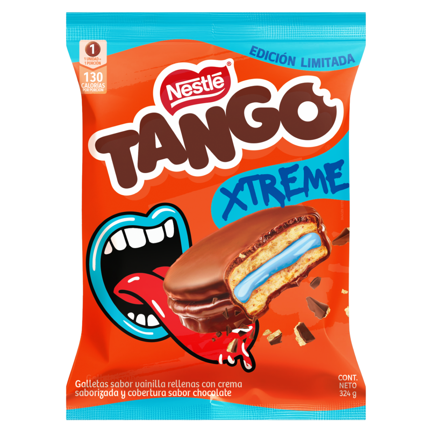 Galletas Dulces Dulce Recubierta De Chocolate Xtreme TANGO 324 G