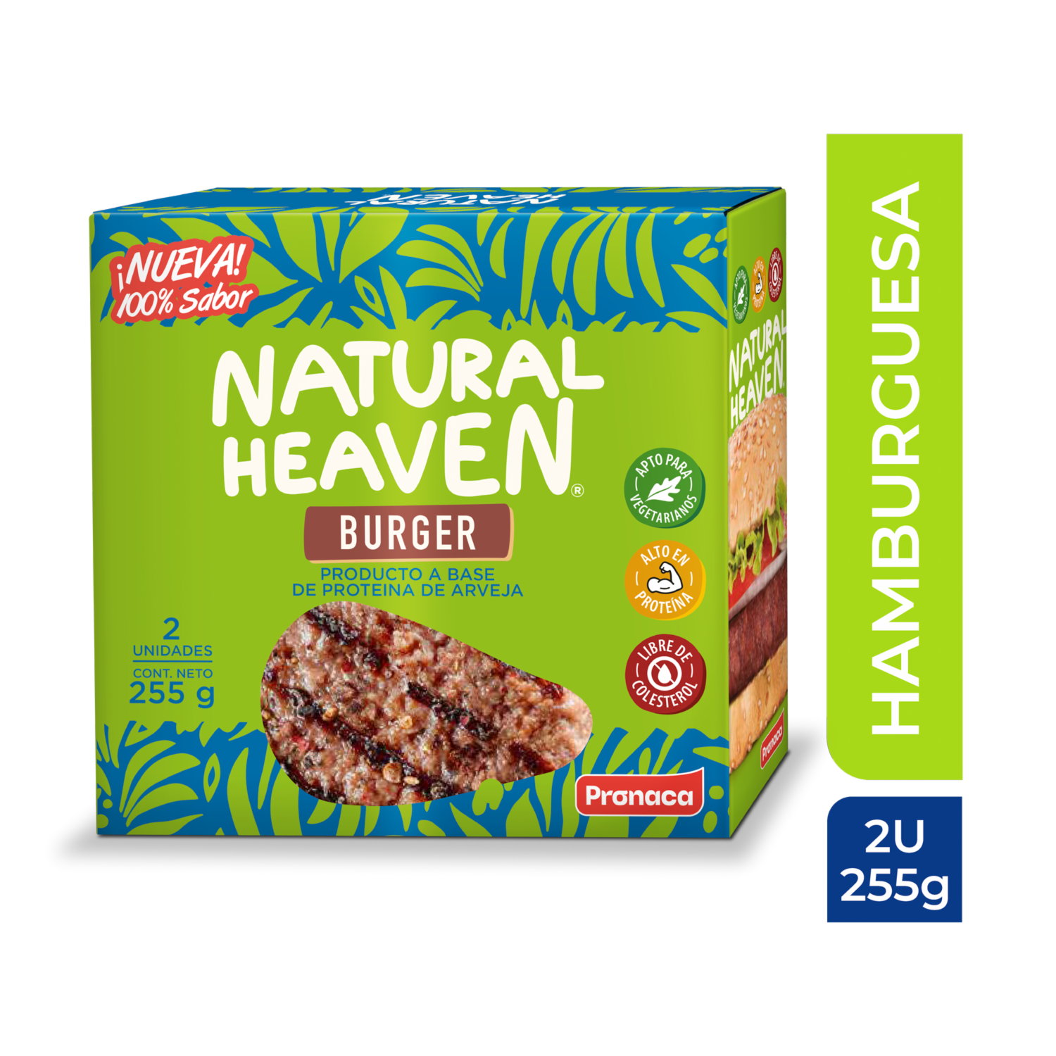 Hamburguesa A Base De ProteínaDe Arveja NATURAL HEAVEN 200 G