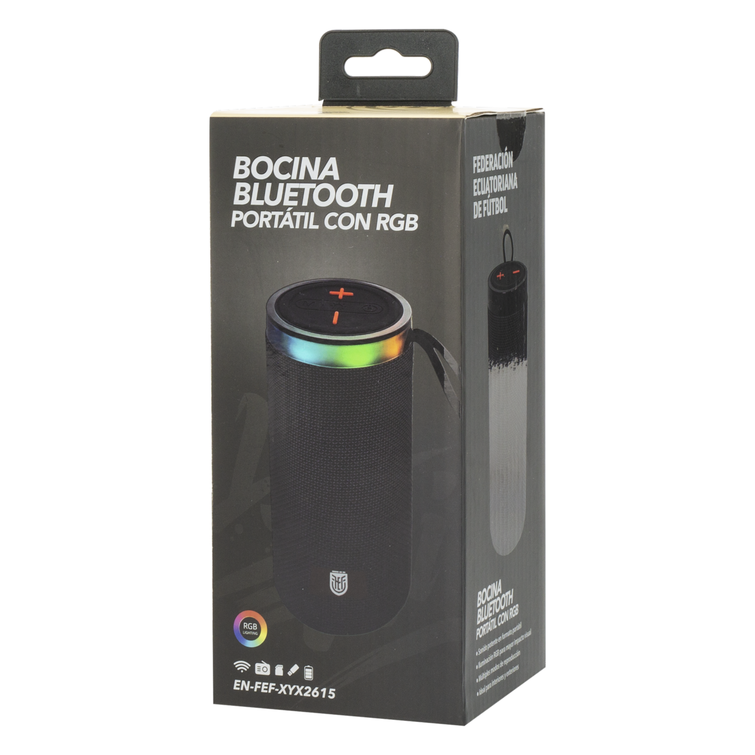 Parlante Portátil Con Luz Rgb  6W FEF Bluetooth