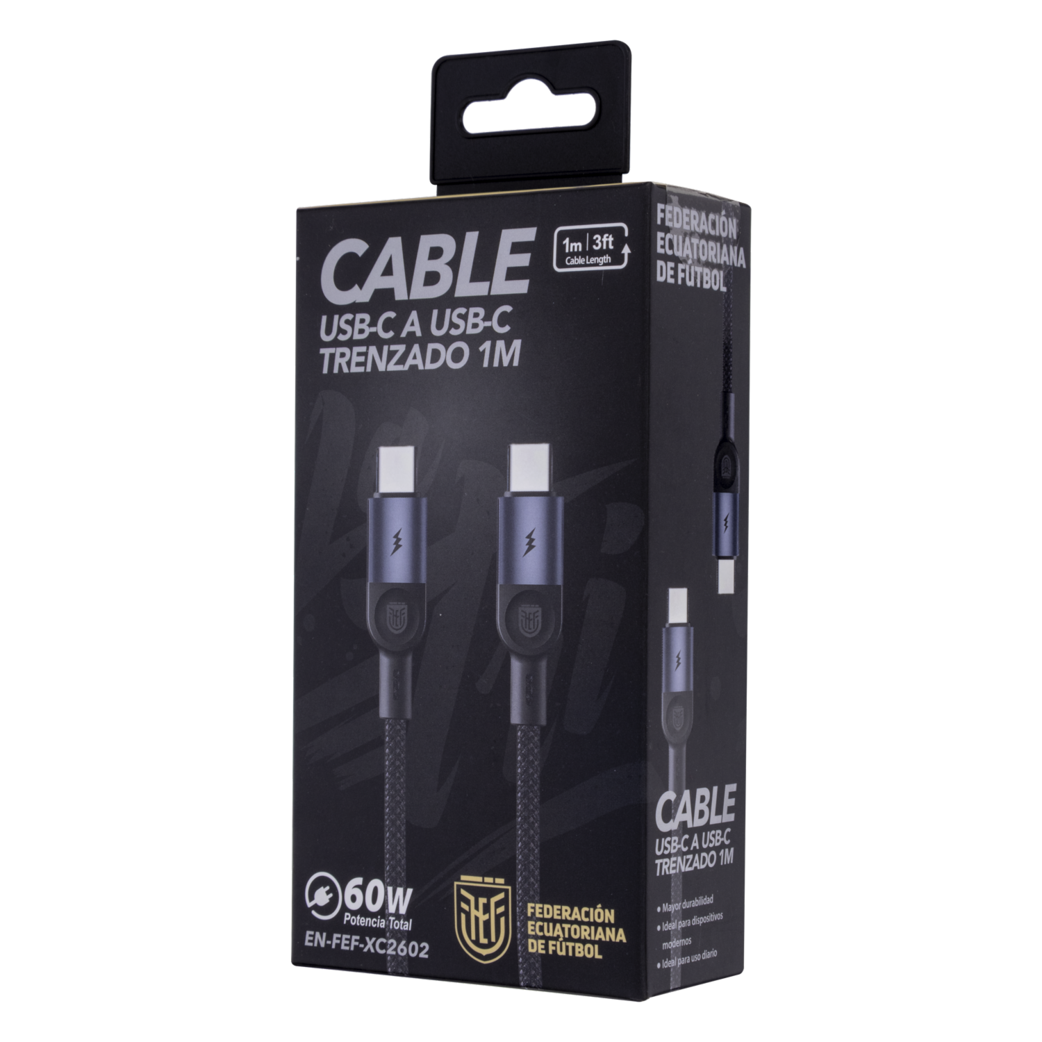 Cable Trenzado De Usb A A Usb C 60W FEF