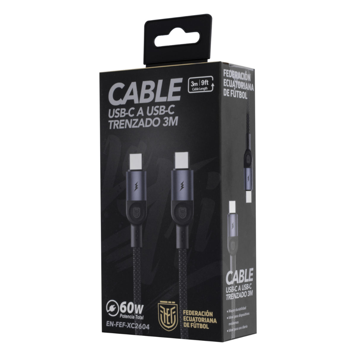 Cable Trenzado De Usb A A Usb C 60W FEF