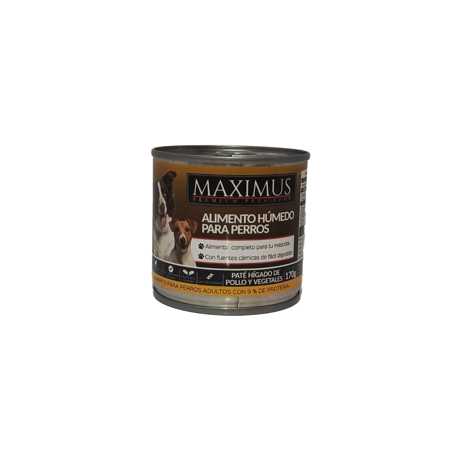 Alimento Húmedo Para Perros Adultos Nature Hígado Pollo Vegetales MAXIMUS 170 G