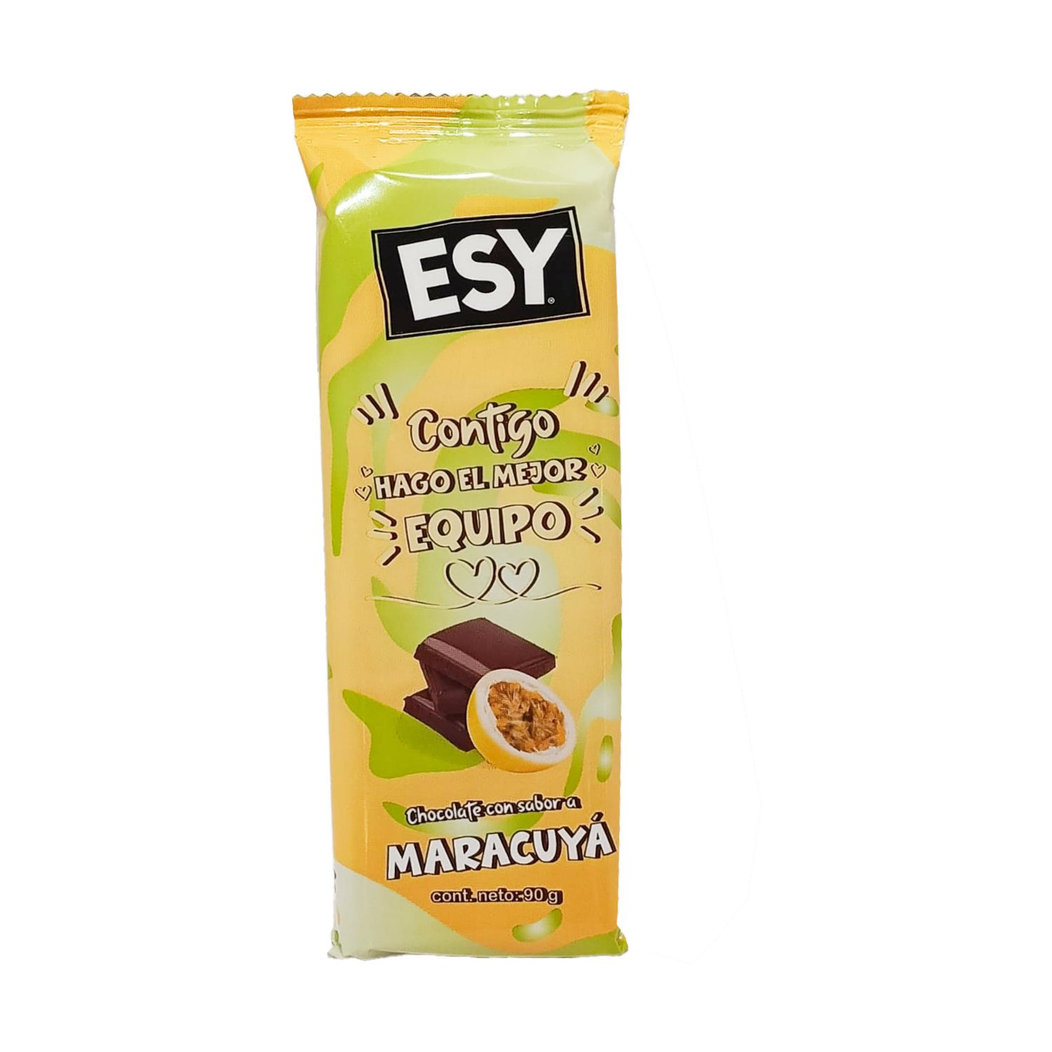 Chocolate En Barra Con Sabor A Maracuyá ESY 90 G