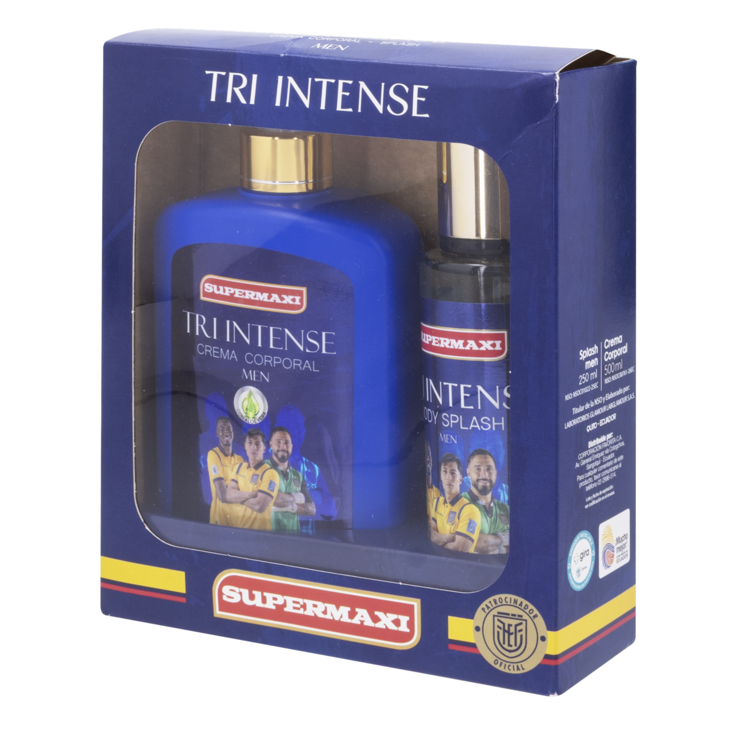 Set Para Hombres Splash+Crema Corporal Tri Intense FEF 750 Ml