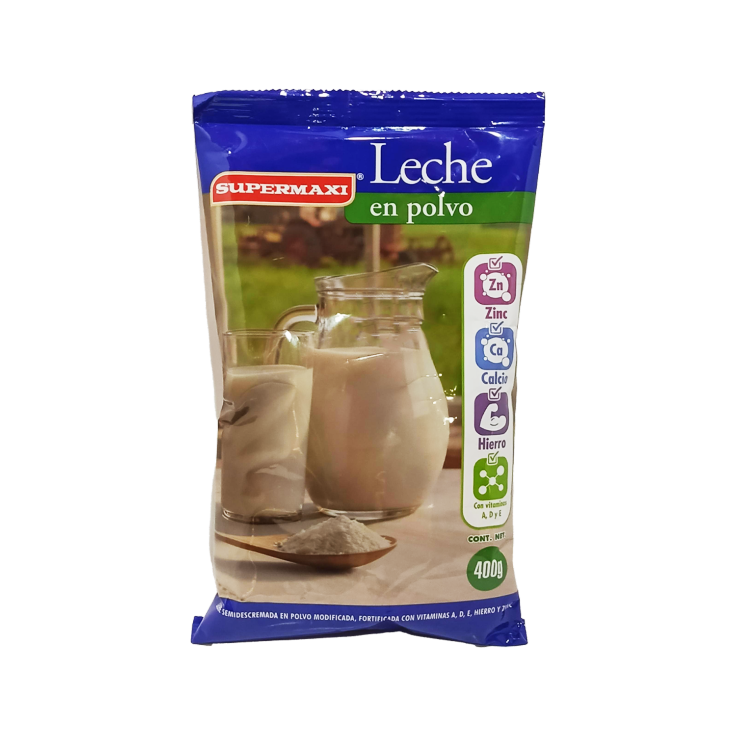 Leche En Polvo Fortificada Con Vitaminas SUPERMAXI 400 G