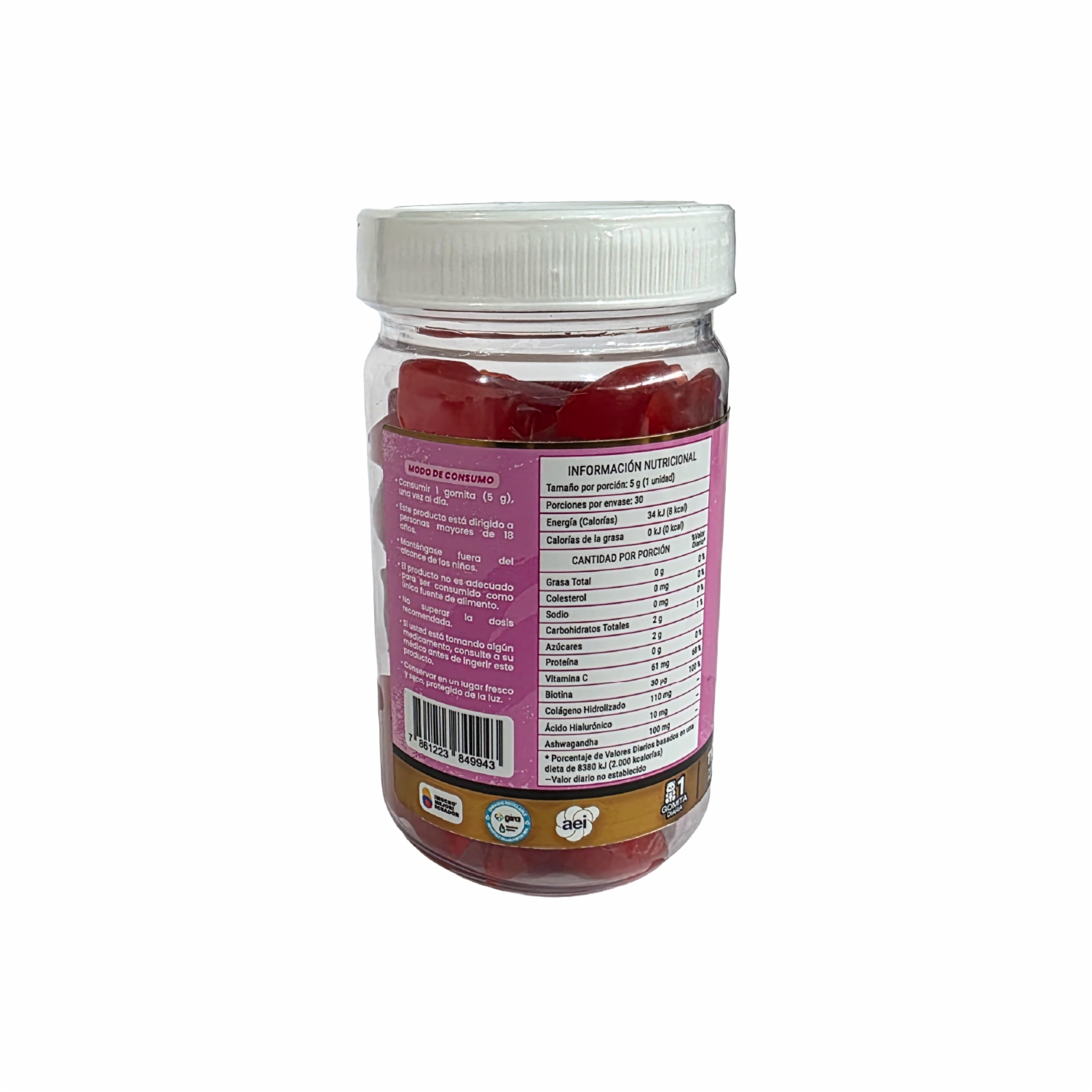 Biotina Y Colágeno Sabor A Fresa ESY 150 G