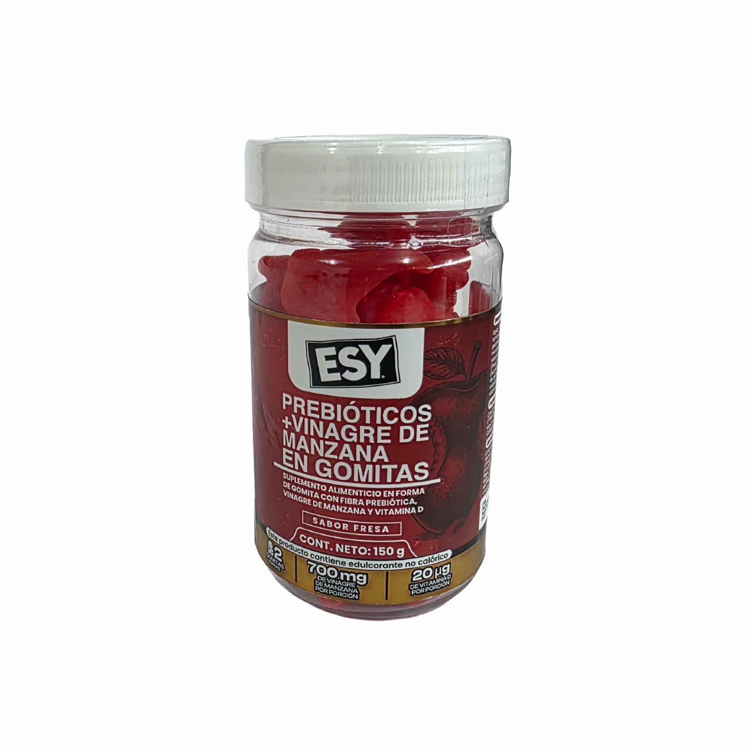 Gomitas Prebióticas Vinagre De Manzana Sabor Fresa ESY 150 G