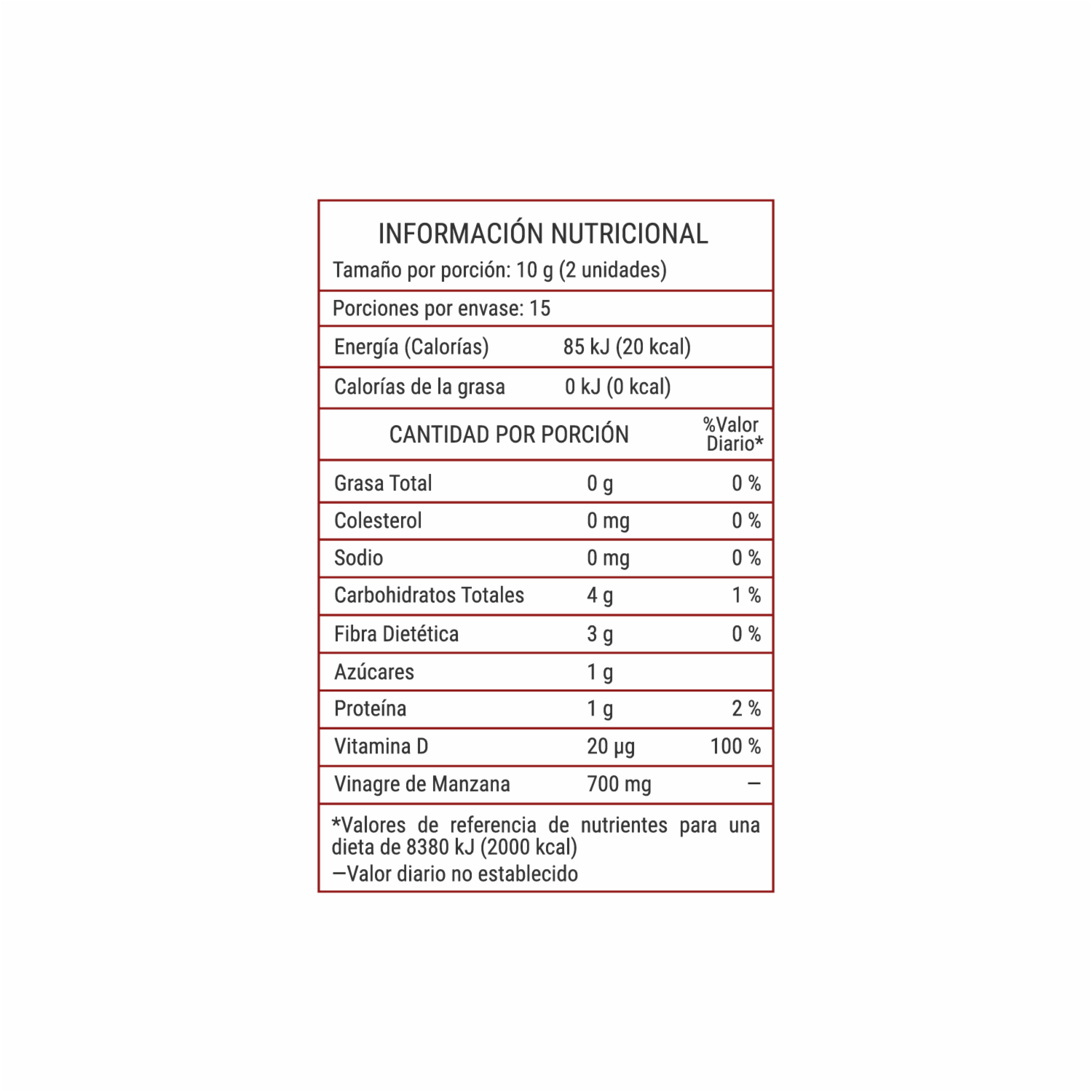 Gomitas Prebióticas Vinagre De Manzana Sabor Fresa ESY 150 G