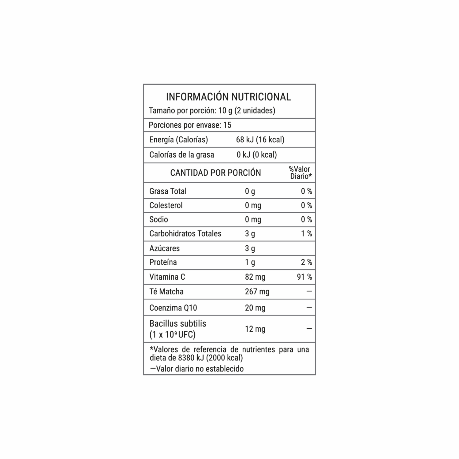 Matcha Y Probióticos Sabor Limón ESY 150 G