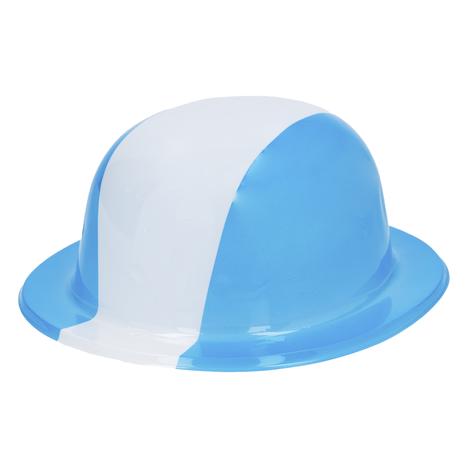 Sombrero Plástico Celeste Y Blanco IMPORTADORA CUMPLEAÑOS