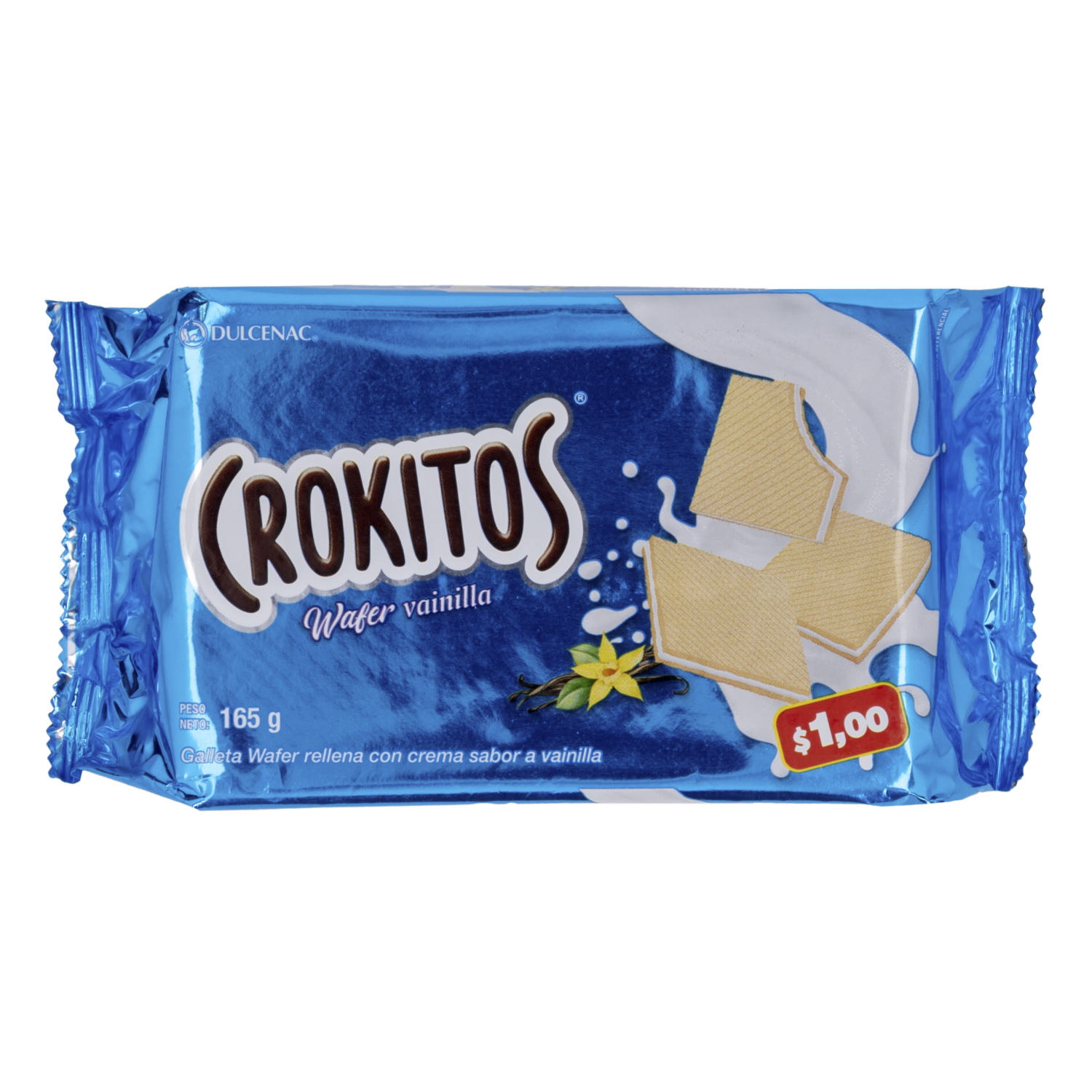 Galletas Dulces Wafer Vainilla CROKITOS 165 G