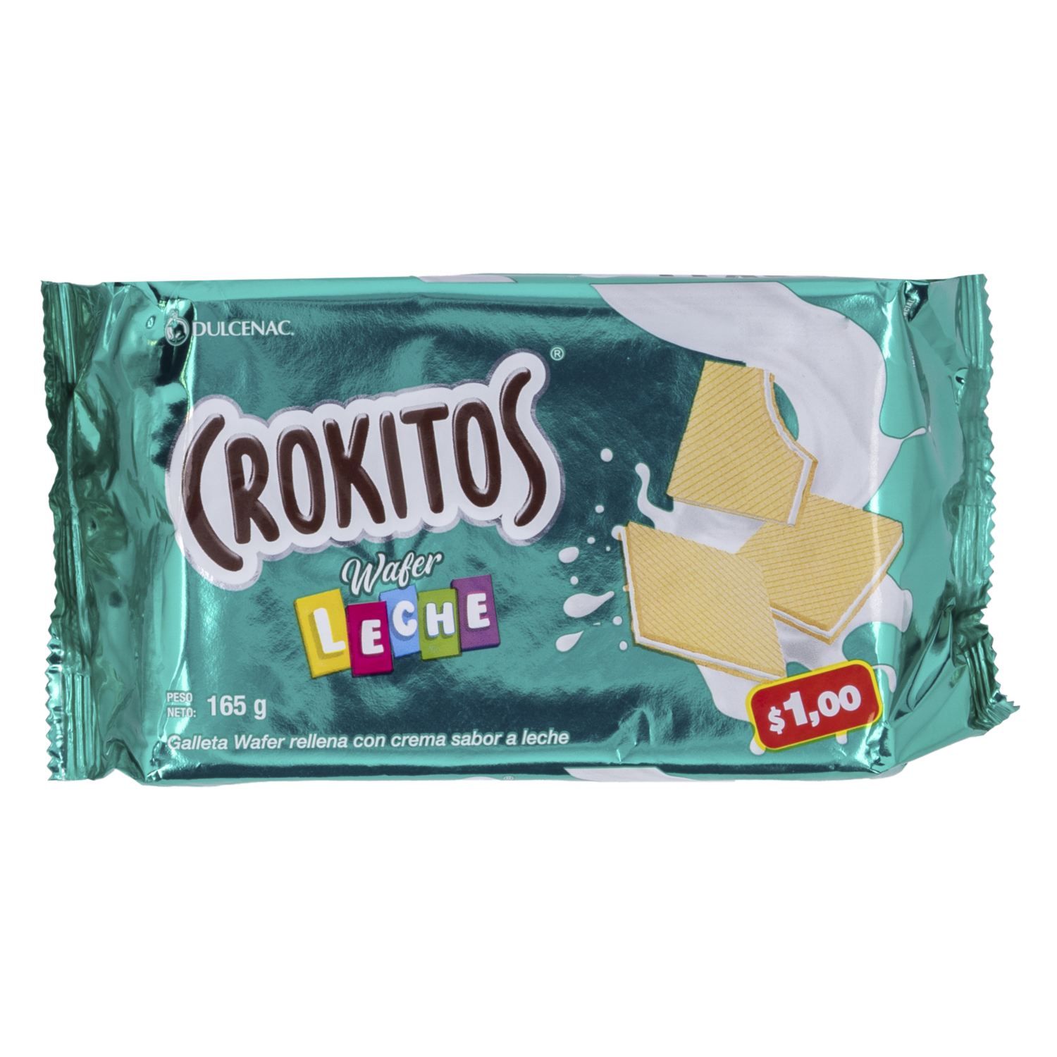Galletas Dulces Wafer Leche CROKITOS 165 G