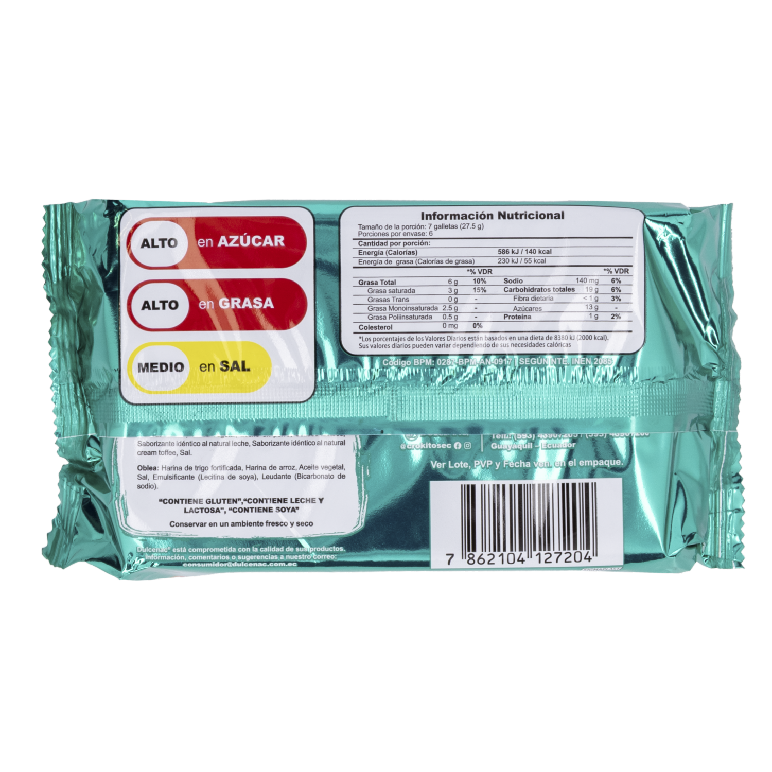 Galletas Dulces Wafer Leche CROKITOS 165 G