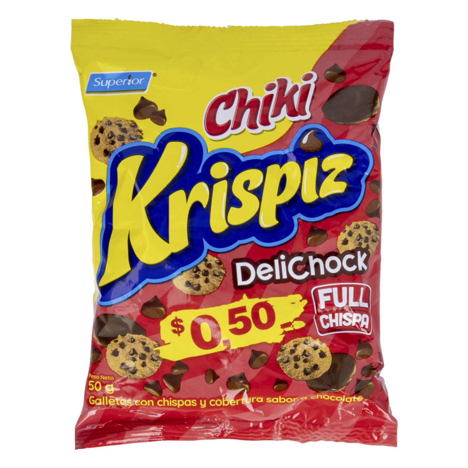Galletas Dulces Con Chispas De Chocolate KRISPIZ 50 G