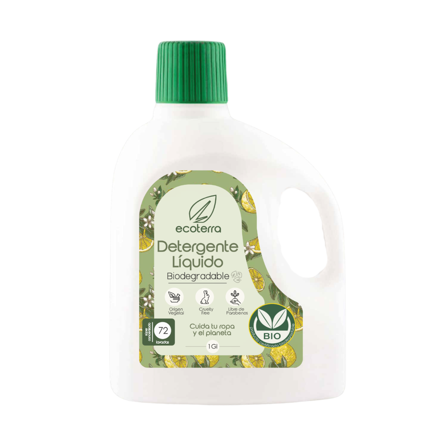 Detergente Líquido Biodegradable ECOTERRA 1 Galón