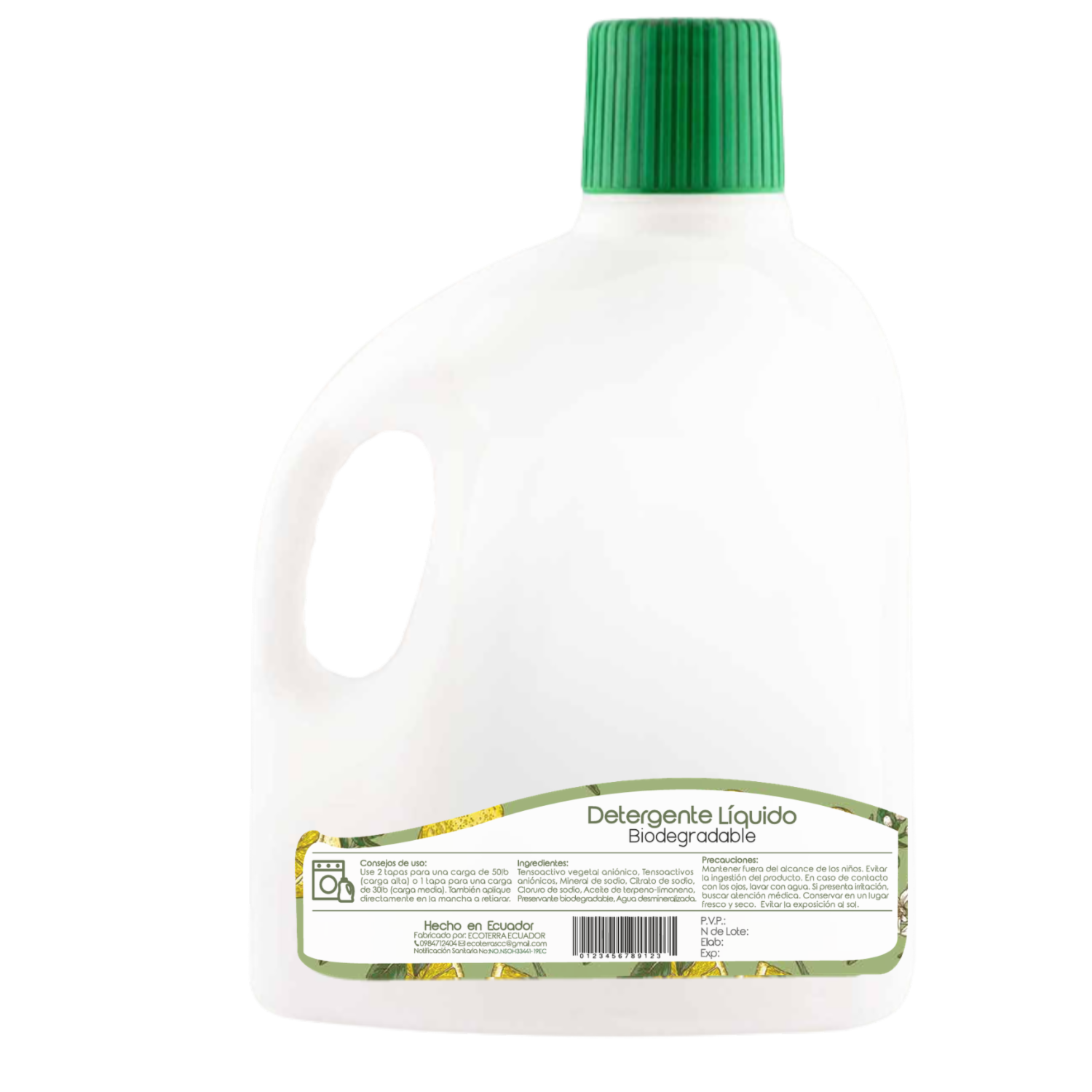 Detergente Líquido Biodegradable ECOTERRA 1 Galón